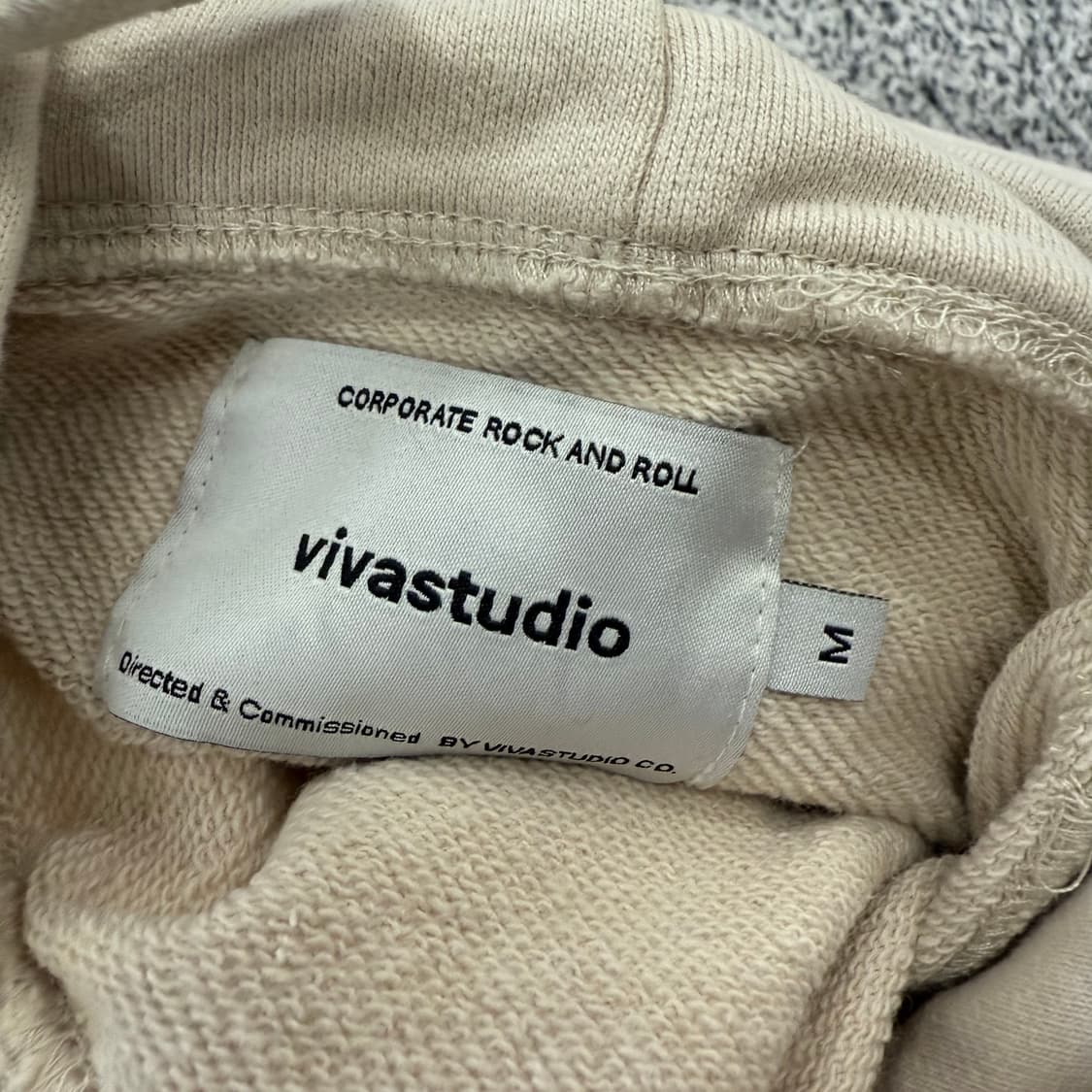 [M] 비바스튜디오 베이지 후드티 0109T1 상품이미지3