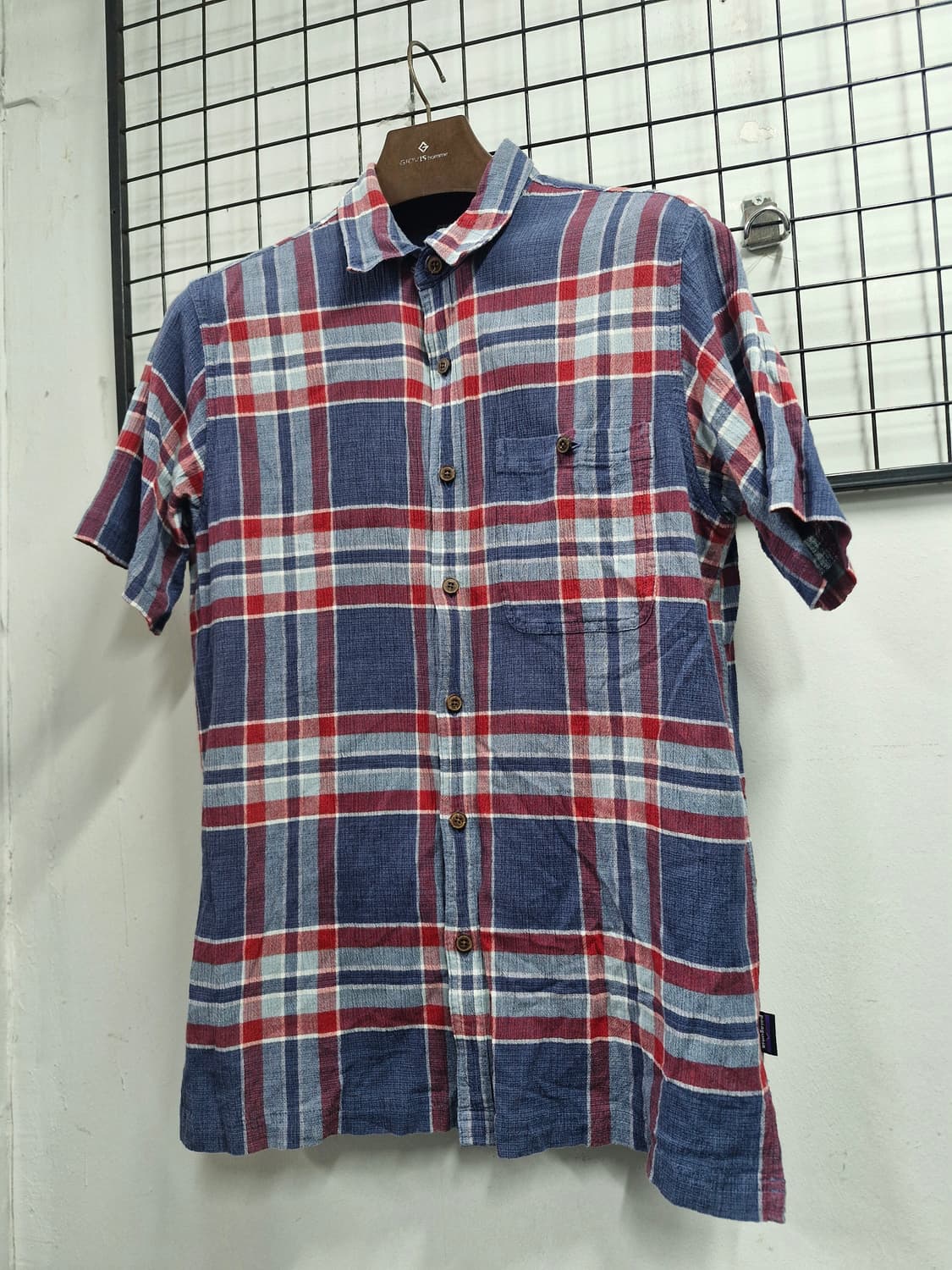 95M 파타고니아 체크 반팔 셔츠. 상품이미지3