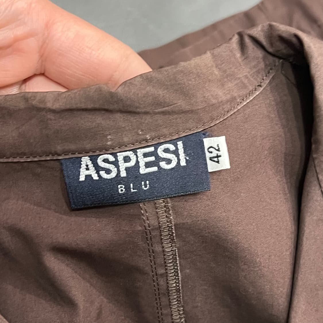  아스페시 브라운 싱글 블레이저 y15930 상품이미지5