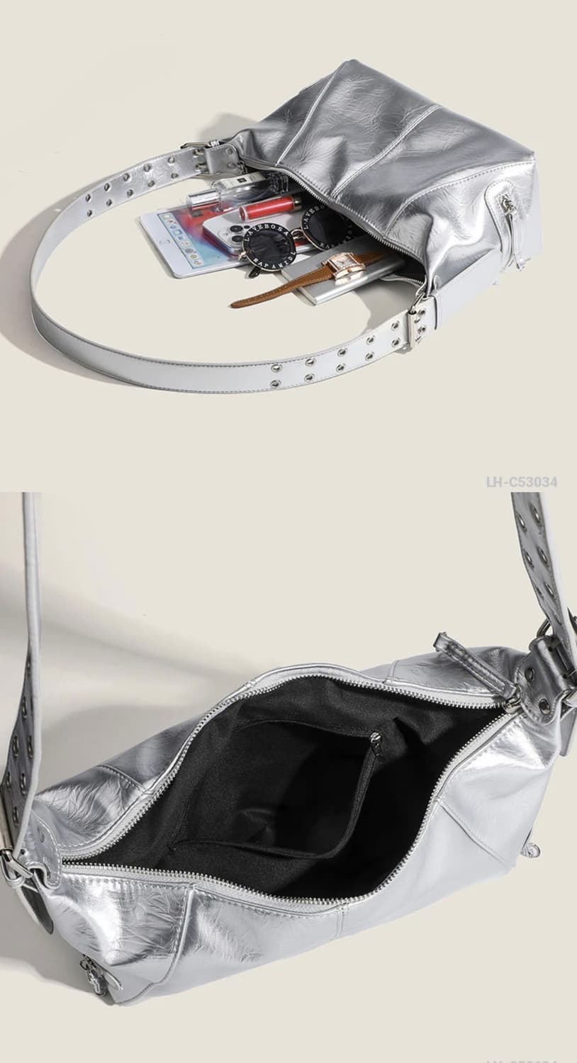 실버 숄더백 상품이미지3