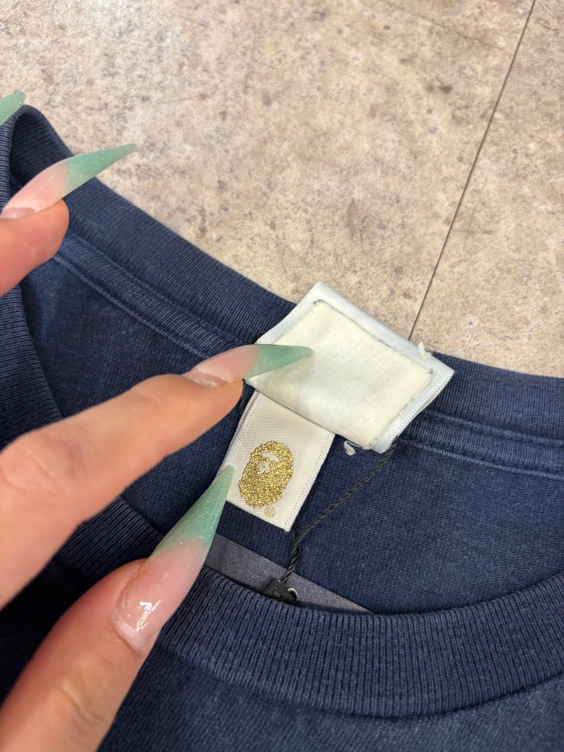 베이프 네이비 반팔티 #csz4393 상품이미지6