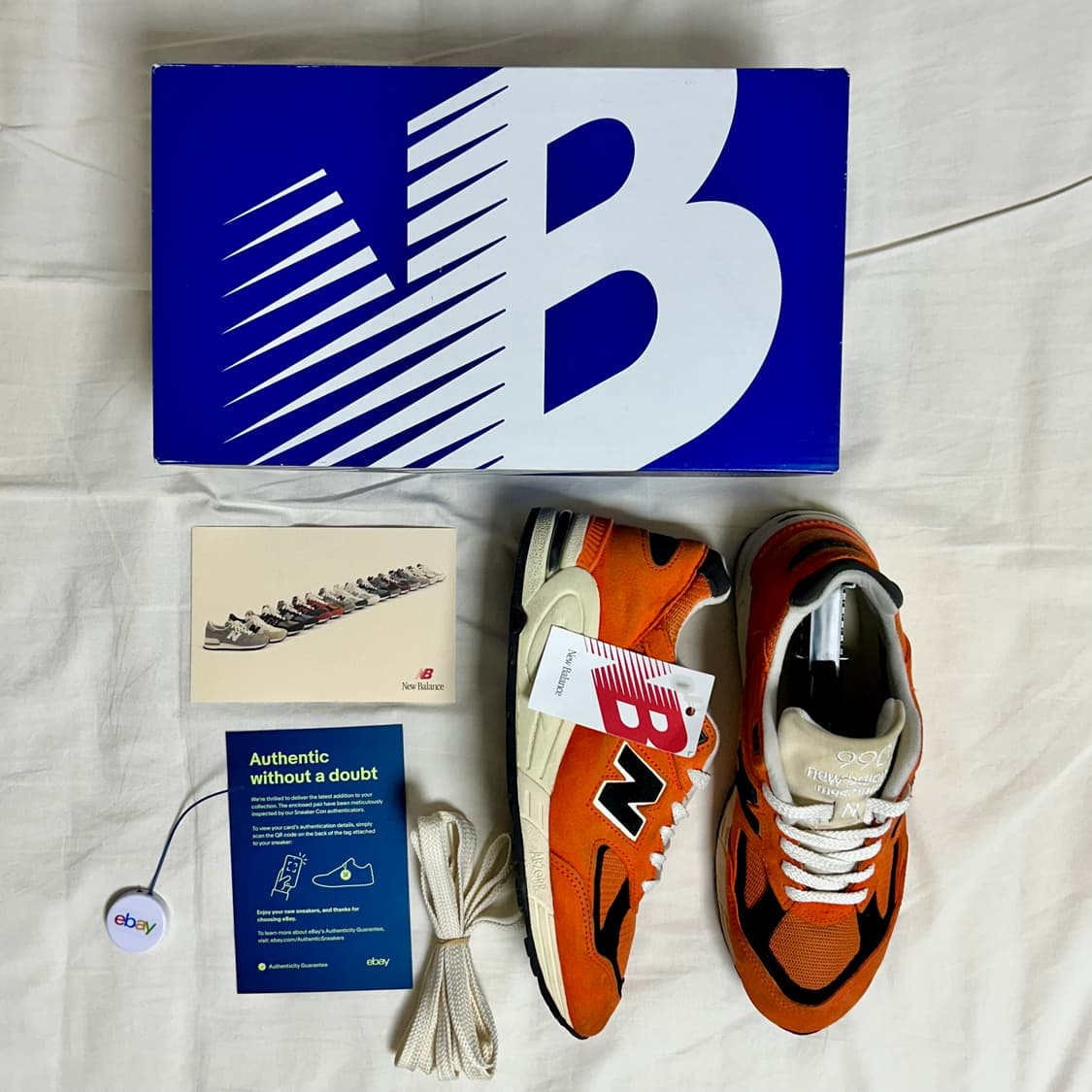 [255] 뉴발란스 990v2 마리골드 블랙 오렌지 M990AI2 상품이미지9