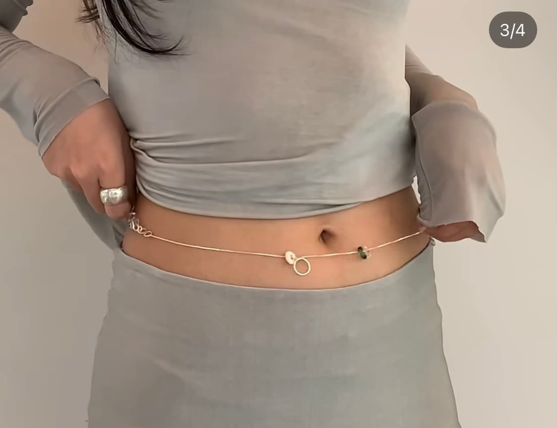 퍼스널랭귀지 모던실크티 아이스그레이 상품이미지2