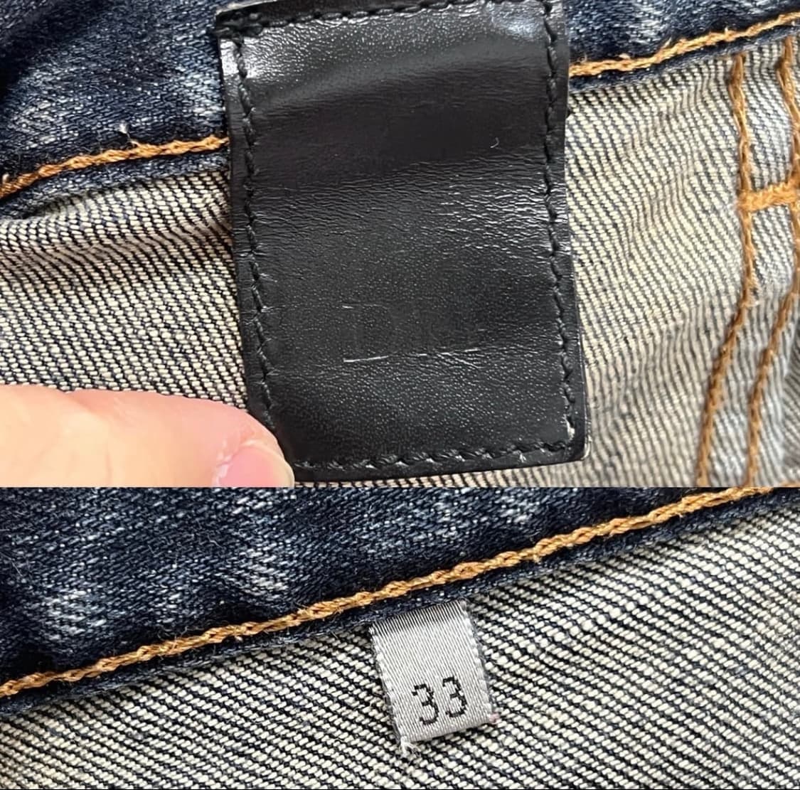 디올옴므 08AW 커스텀 제이크 진 17.5bas 상품이미지8