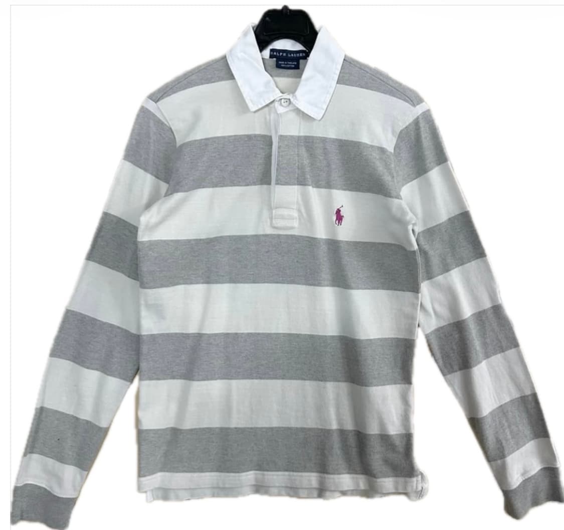 폴로 랄프로렌 카라 티셔츠 스트라이프 럭비티 엄성현 상품이미지1