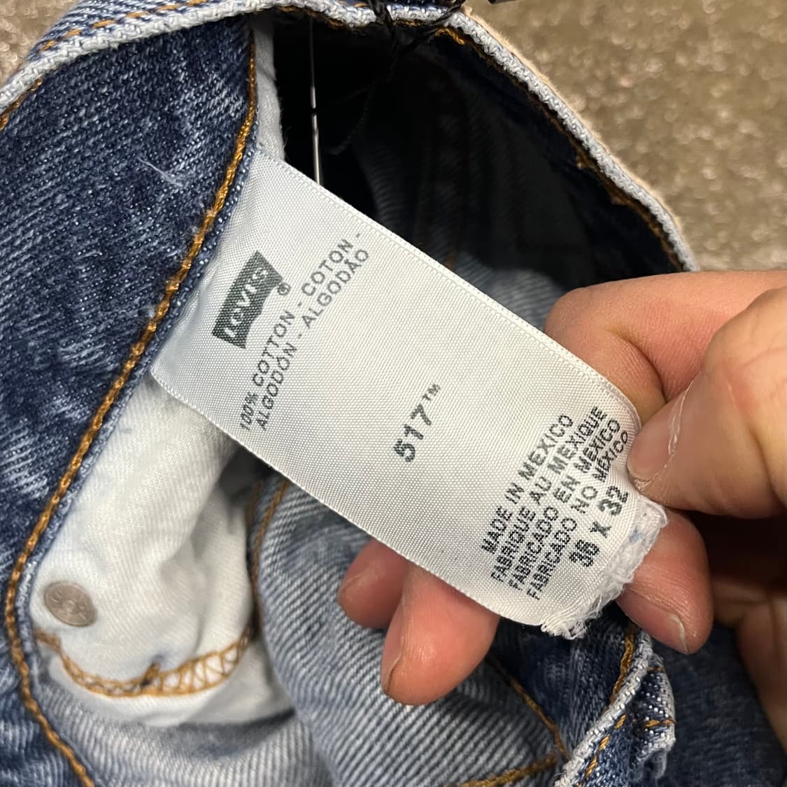 리바이스517 데님 부츠컷 (36“) 상품이미지5