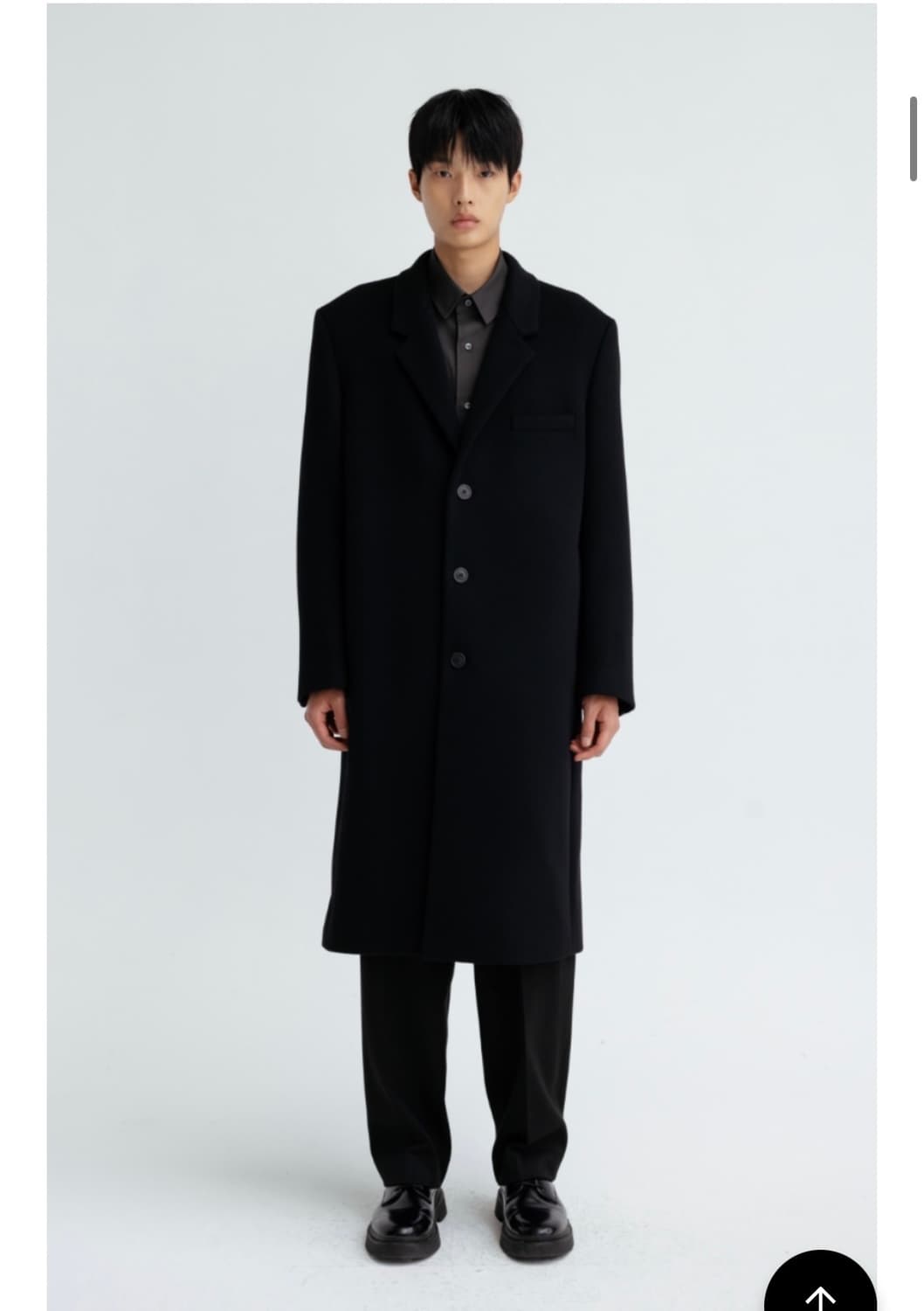 ESSENTIAL by EQL 블랙 테일러드 싱글 코트 L 상품이미지1
