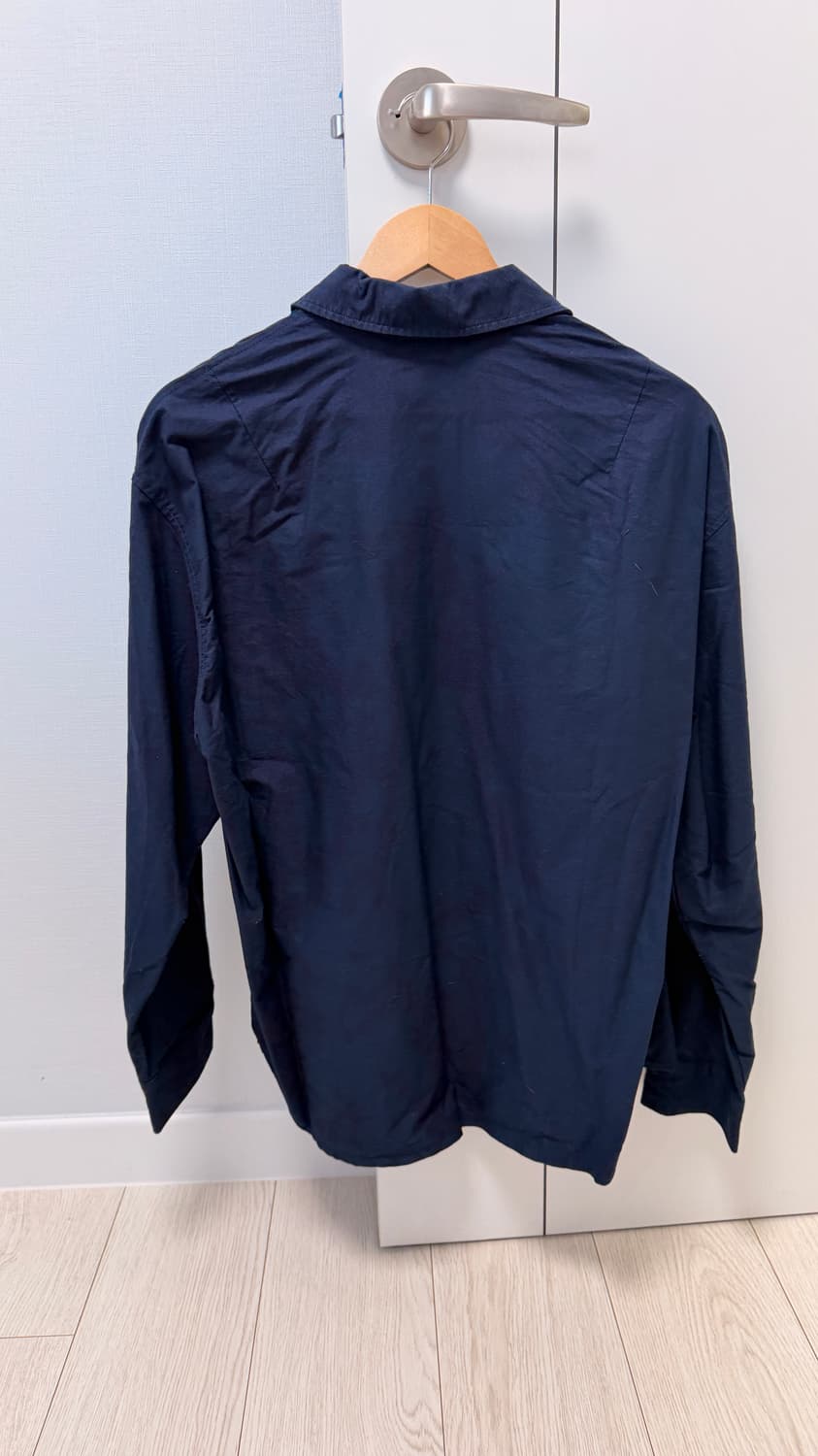 드로우핏 워시드 옥스포드 셔츠 네이비 상품이미지6