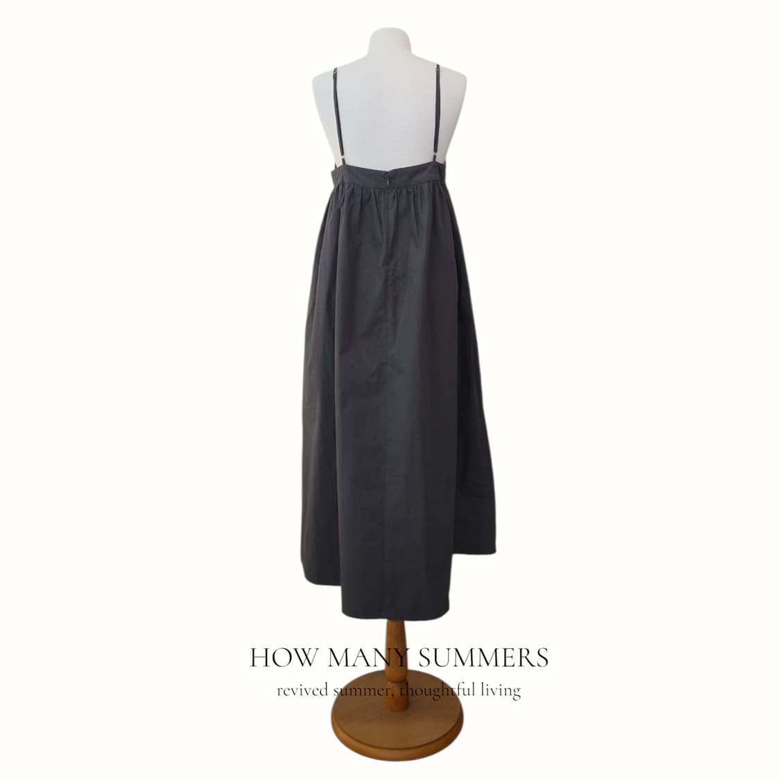 오파크클립 캉캉 롱 원피스 38 M 그레이 나시 뷔스티에 셔링 상품이미지3