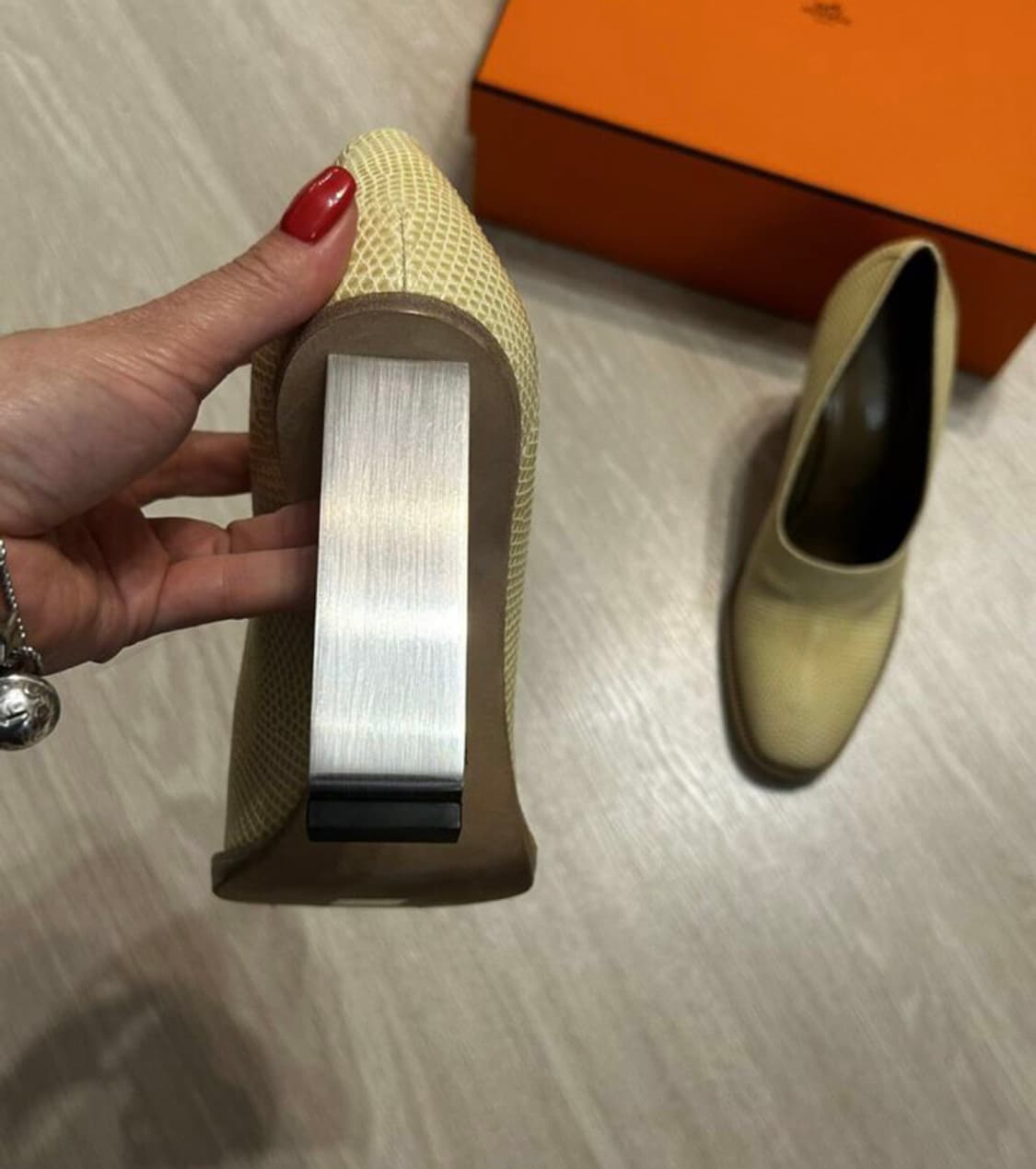 에르메스 슈즈(리자드 스킨-도마뱀 가죽)38 사이즈-해외발송 상품이미지6