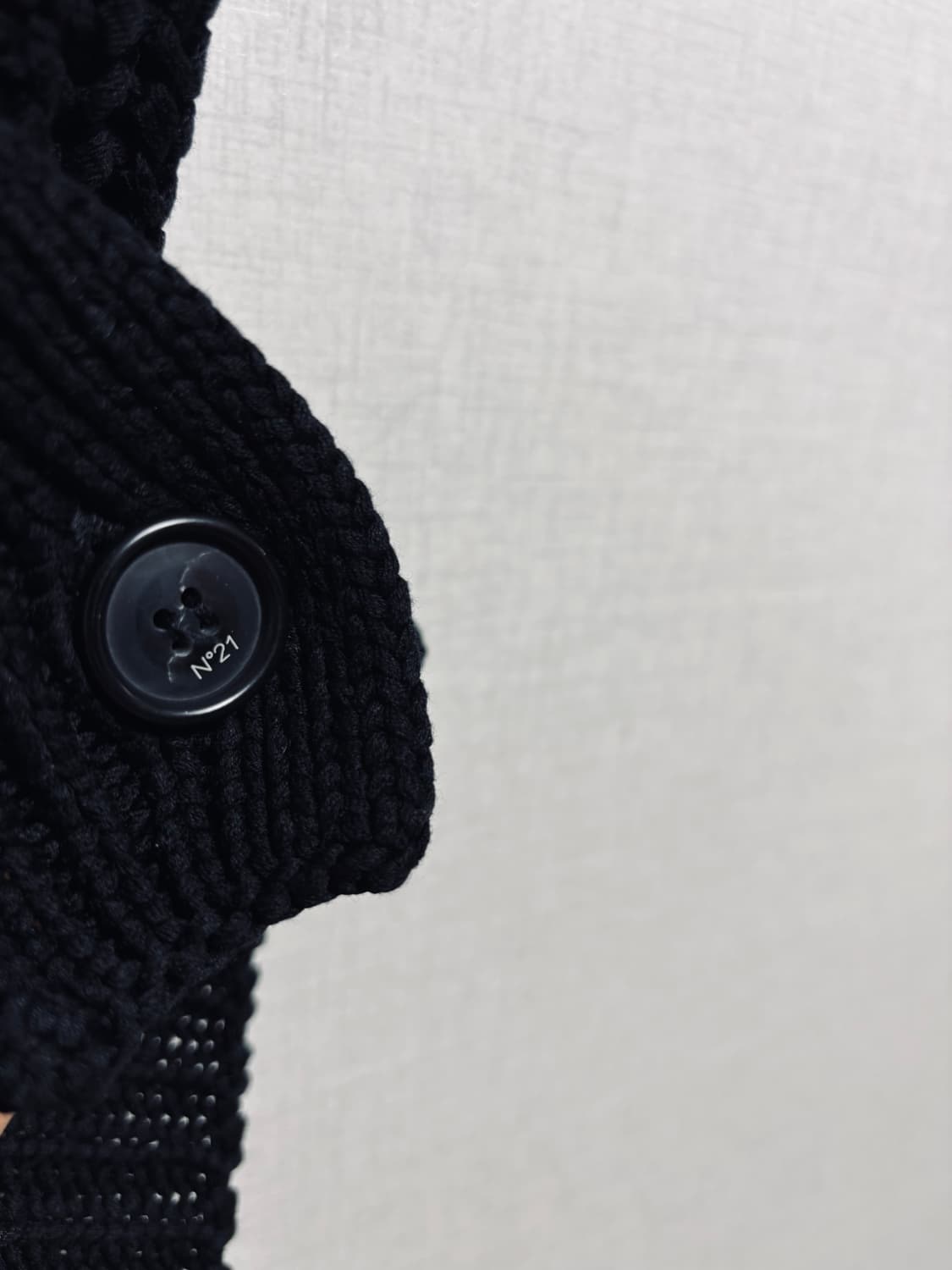 N21 배색 니트 가디건 상품이미지2