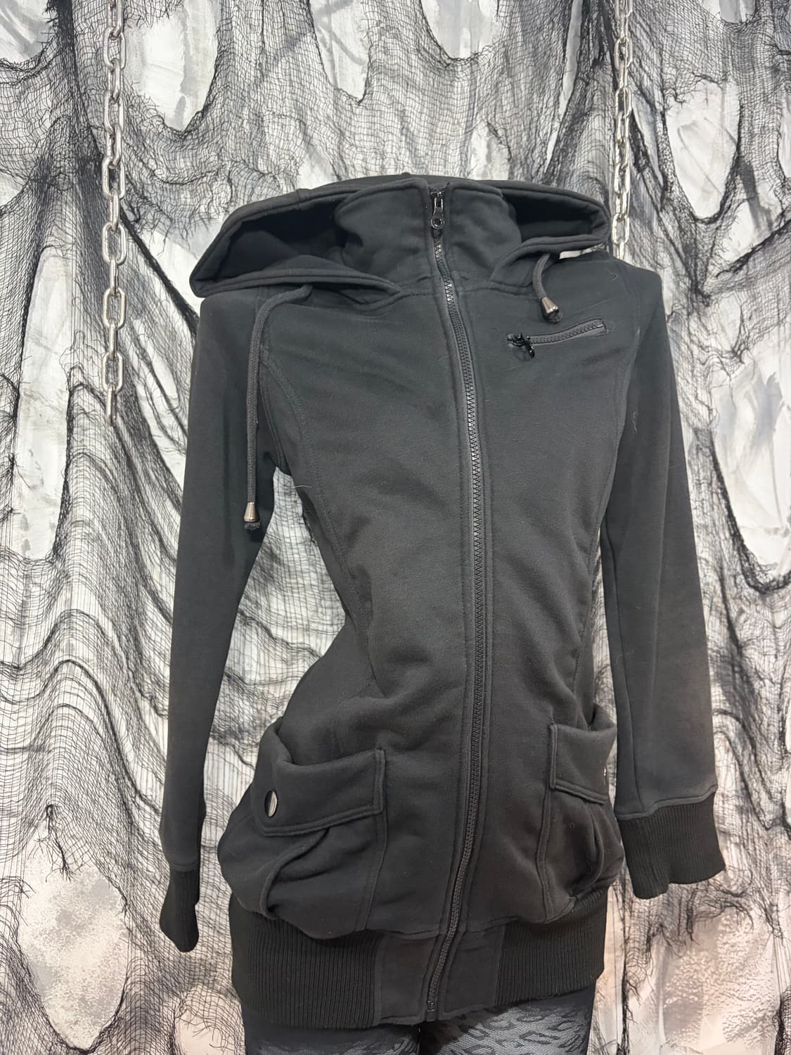 00's Gothic high neck Hoodie Zip up 상품이미지7