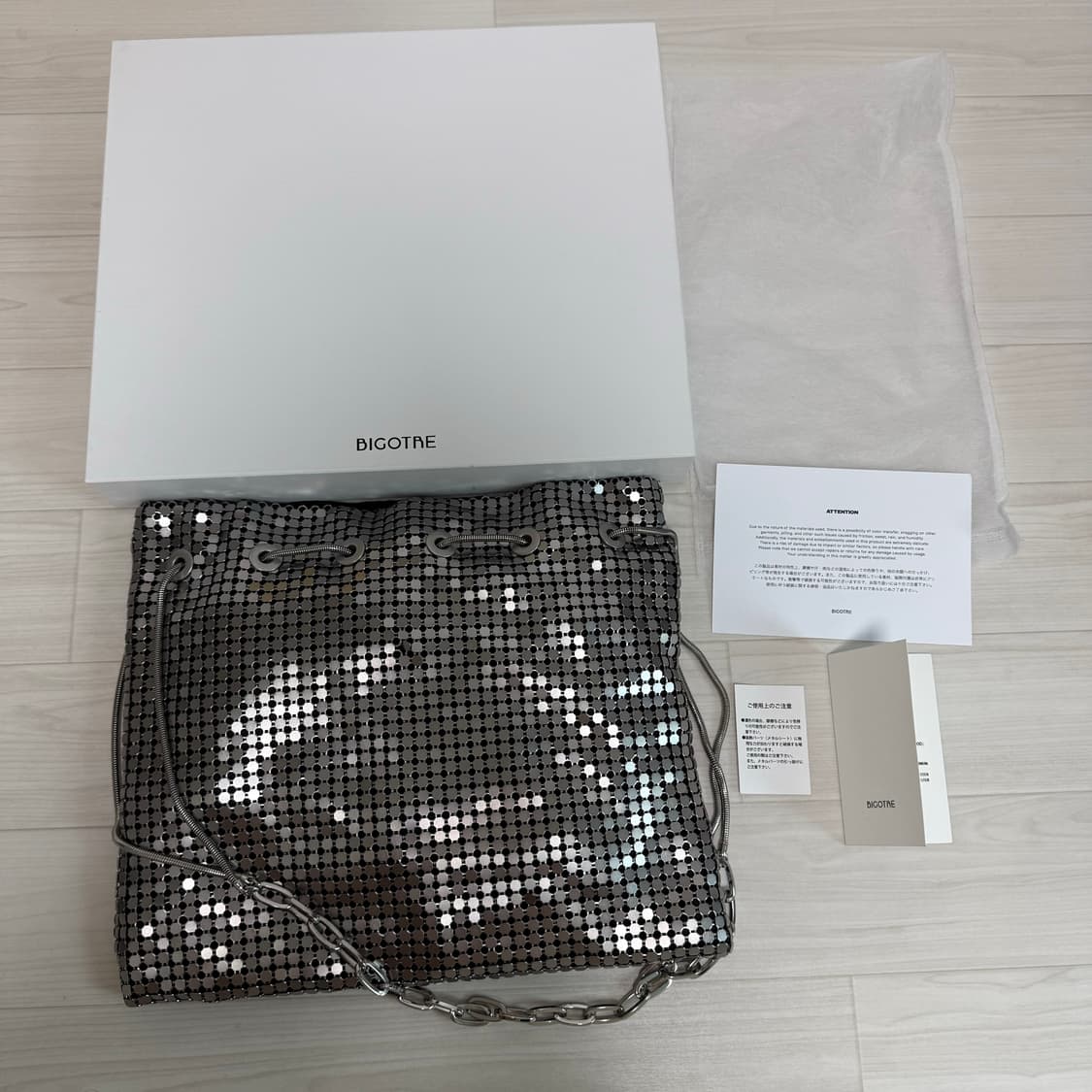 BIGOTRE 비고타 메탈 체인백 실버 상품이미지3