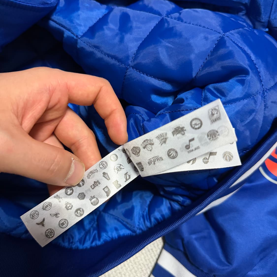 NBA 뉴욕 닉스 멀티 빅로고 바시티 자켓 상품이미지5