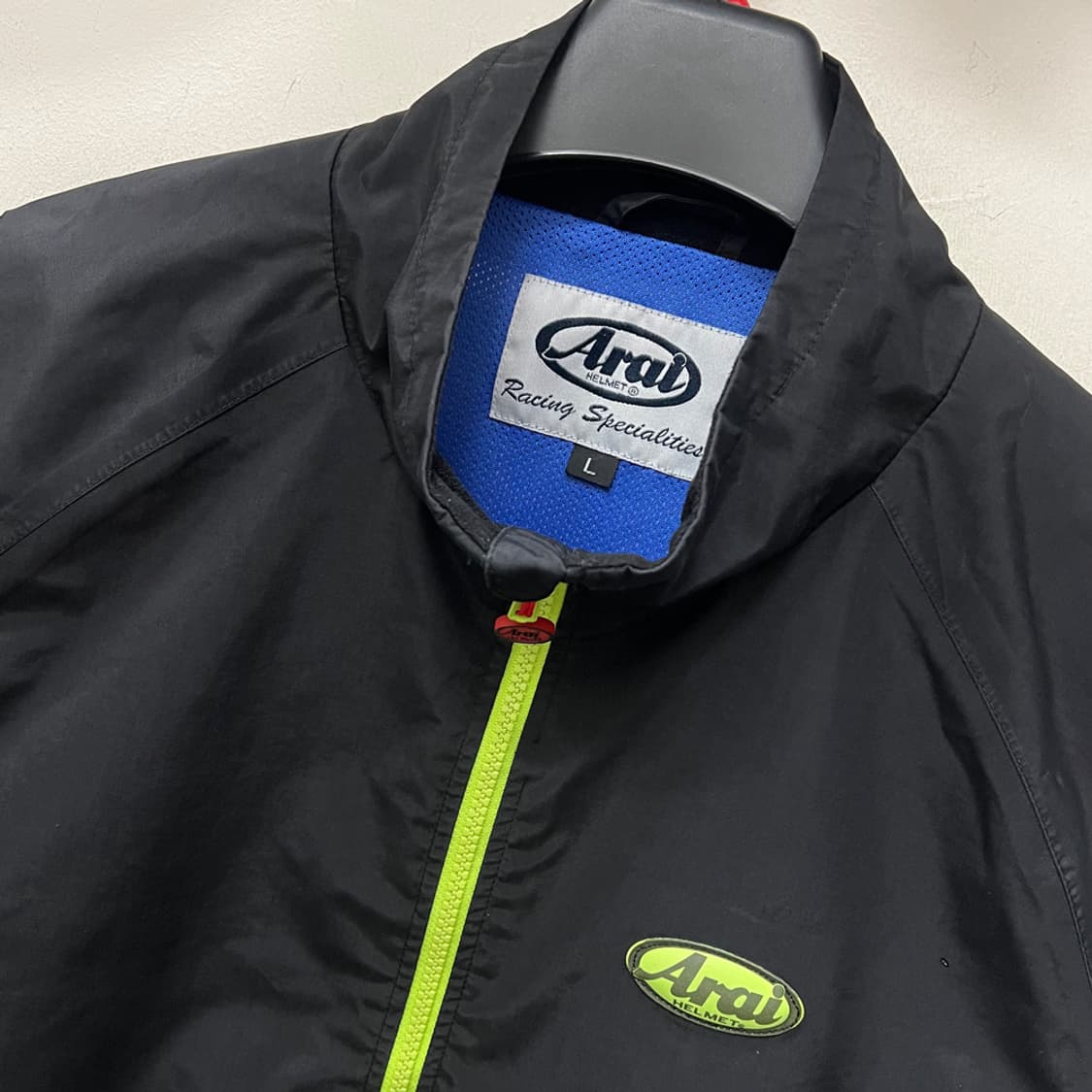 Arai 아라이 구형 블랙 형광 바람막이 라이더 자켓 L 상품이미지4
