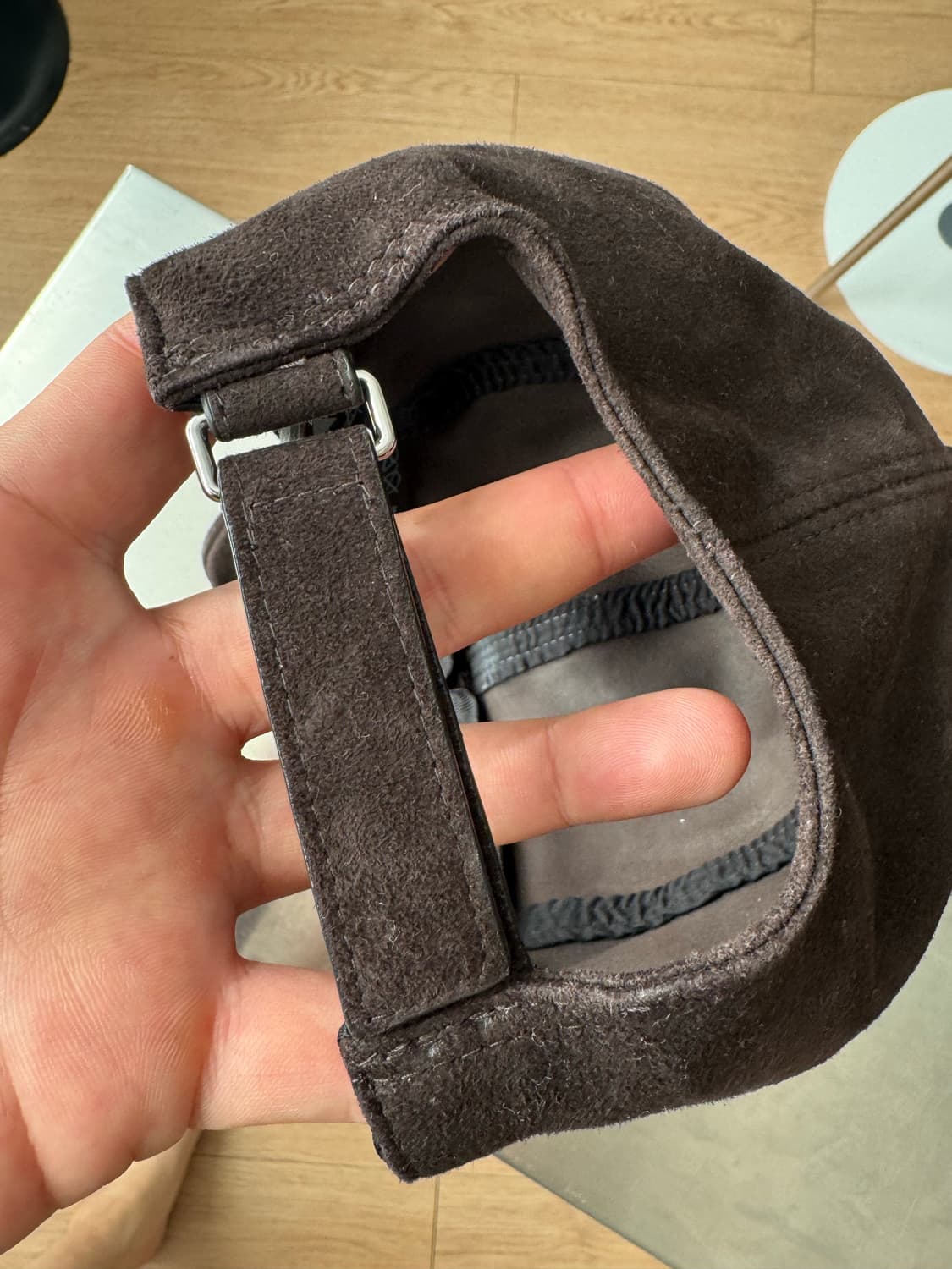 (새상품급)Massimo Dutti 스웨이드 볼캡 (브라운) 01사이즈 상품이미지6