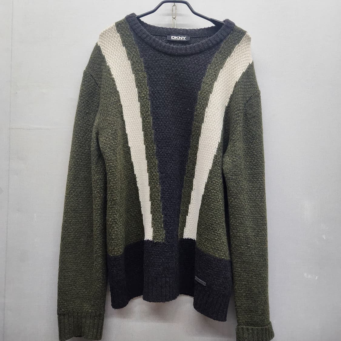 DKNY 멀티컬러 빈티지 니트 L(XL) 상품이미지1