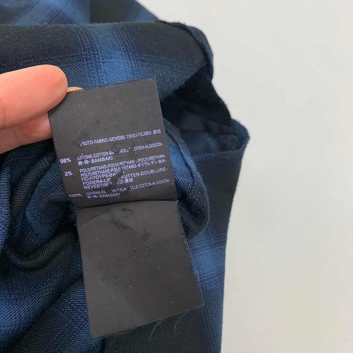 생로랑 체크셔츠 남방 (L) 상품이미지6