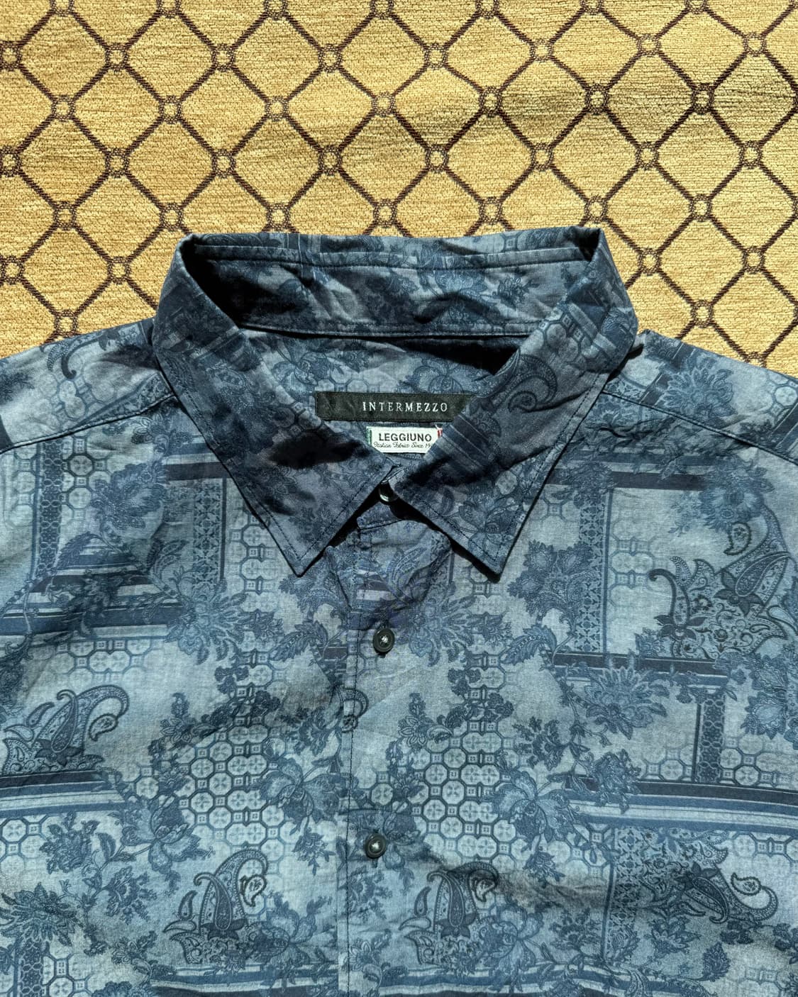 블루 패턴 셔츠 상품이미지1