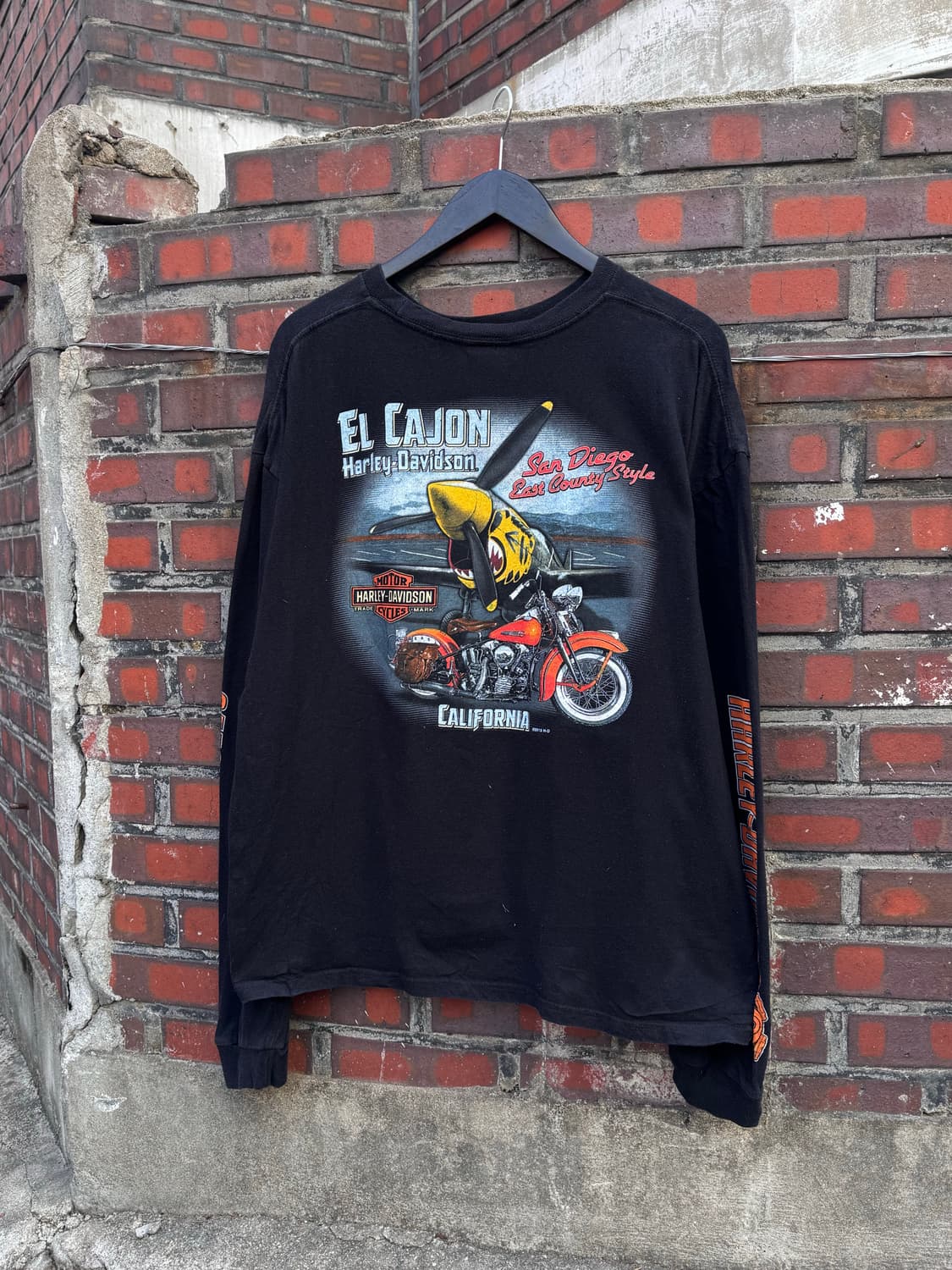 할리데이비슨 엘카혼 그래픽 롱슬리브 상품이미지1