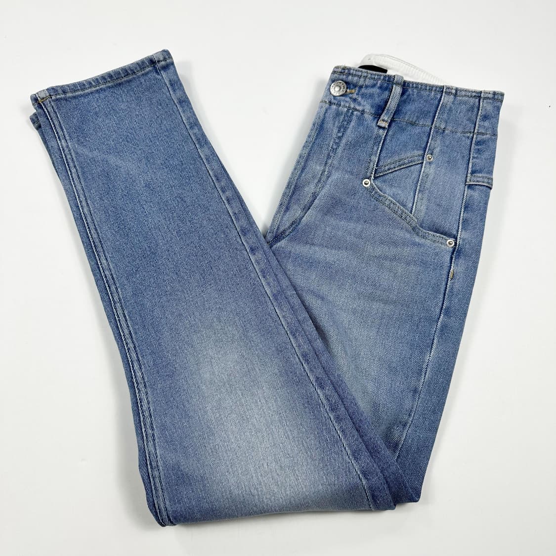 27 이자벨마랑 여성 레귤러 데님팬츠 연청 상품이미지1