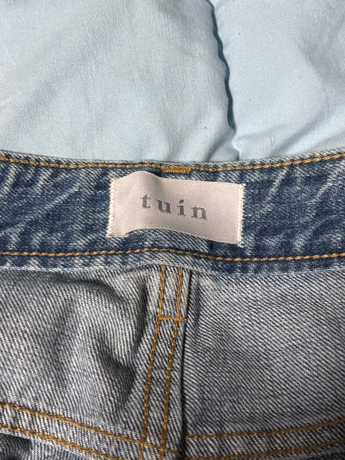3) 투인 tuin 바인 데님 워시드 블루 상품이미지6