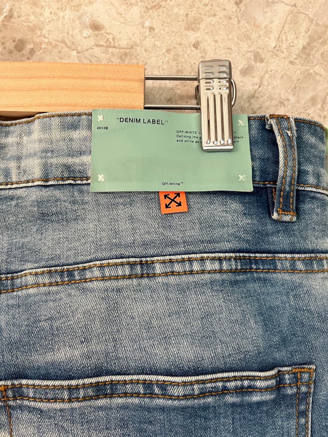 Off-White 프린팅 데님 청바지 34 정품 상품이미지7