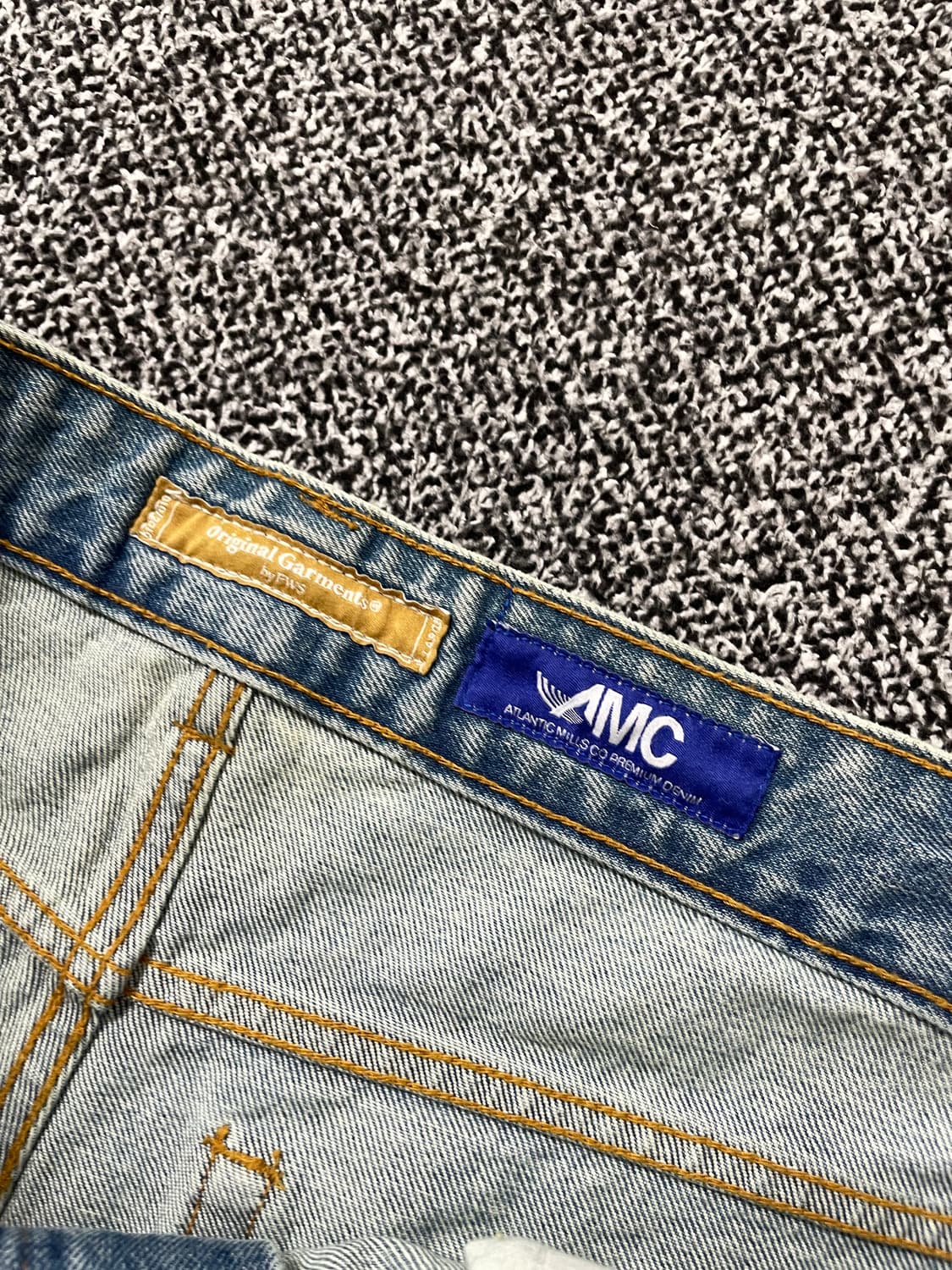 빈티지9. 프리즘웍스 셀비지 스트레이트 핏 워시드 진 데님팬츠 청바지 상품이미지3