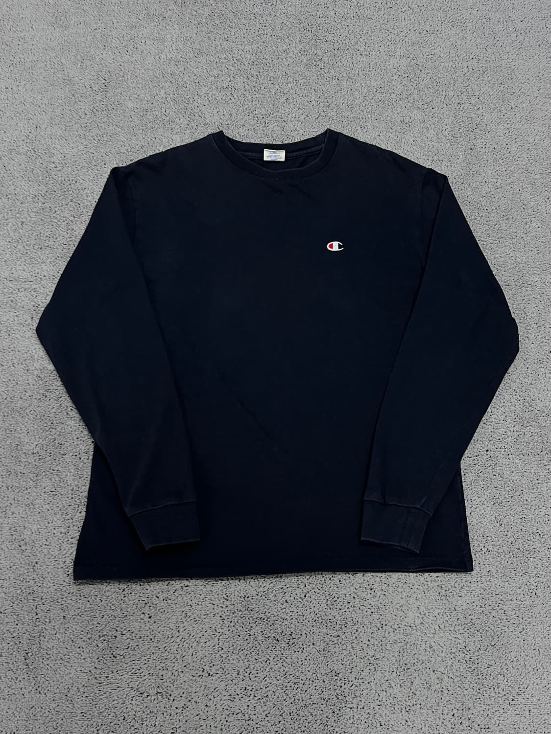 (M) 챔피온 올드스쿨 스몰로고 롱슬리브 네이비 상품이미지1