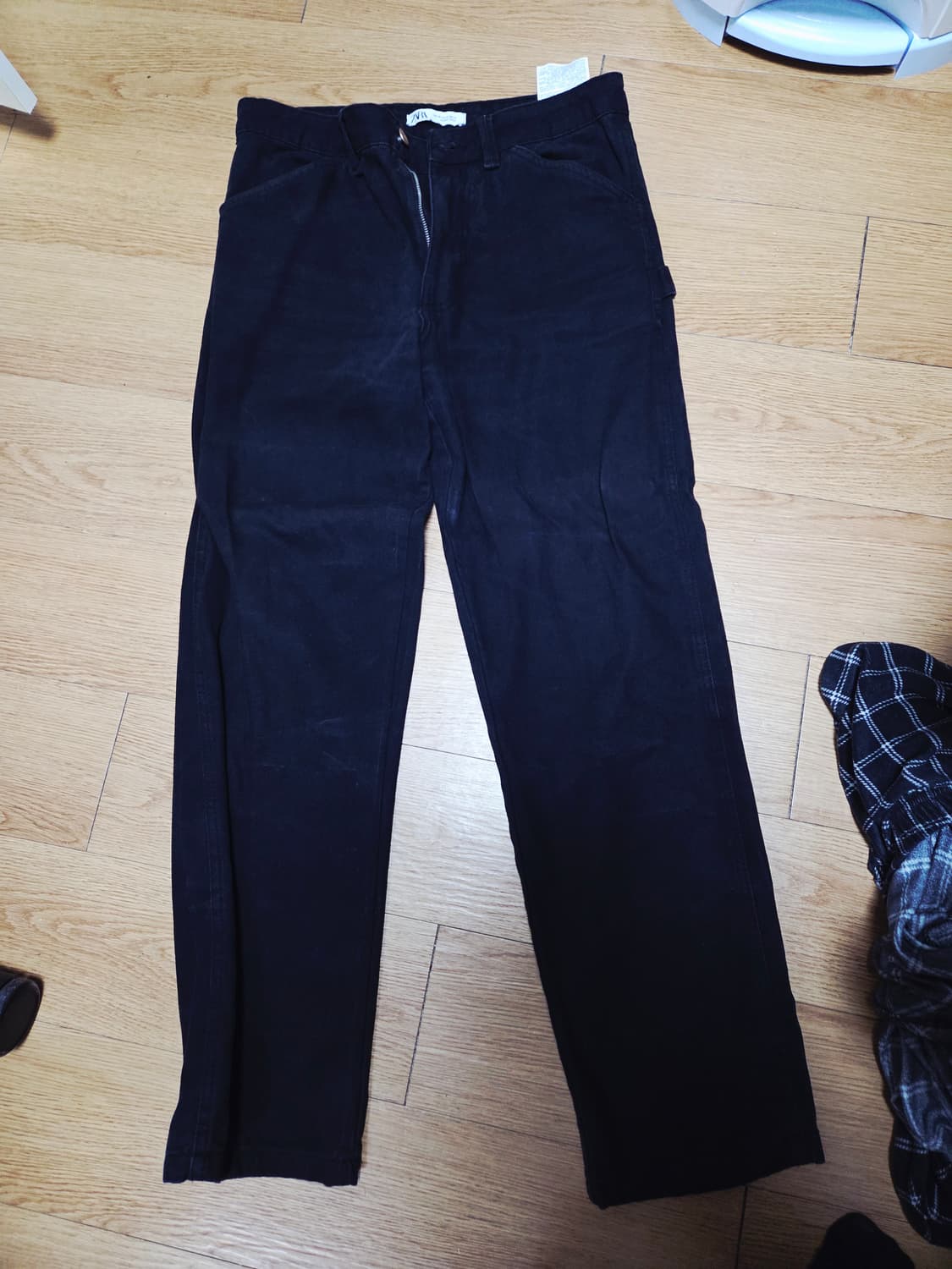 자라 블랙 코듀로이 팬츠 EUR 40 상품이미지1