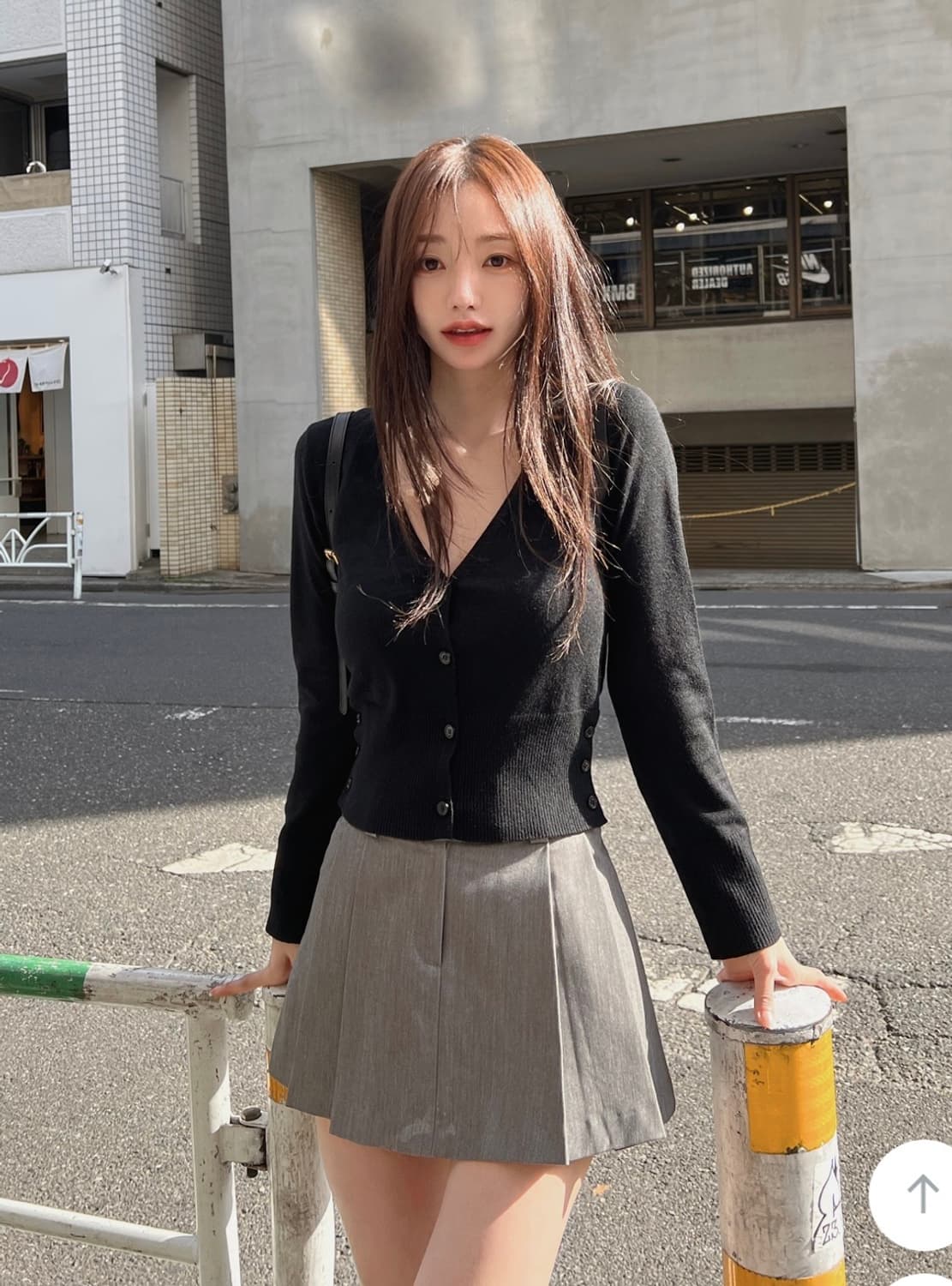 카인다미 울 가디건 - 블랙 상품이미지1