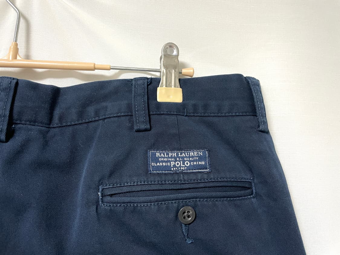 폴로랄프로렌 남성 와이드핏 투플리츠 클래식 치노팬츠 면바지 36 네이비 상품이미지6