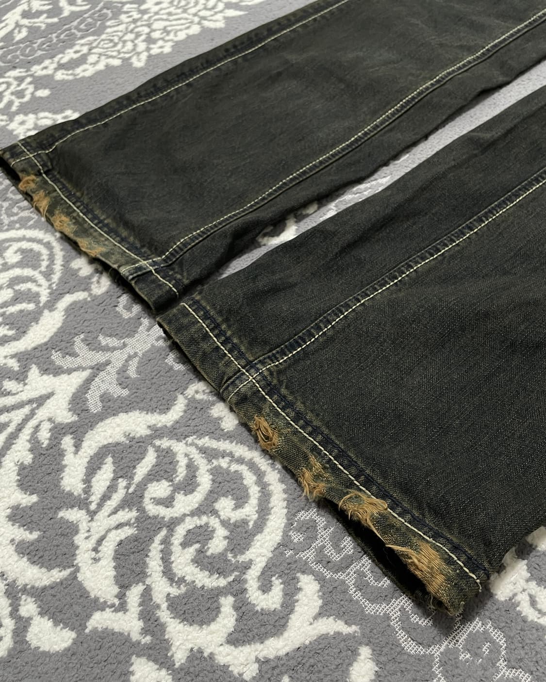 Antik Denim 에스닉 디스트레스드 바지 상품이미지3