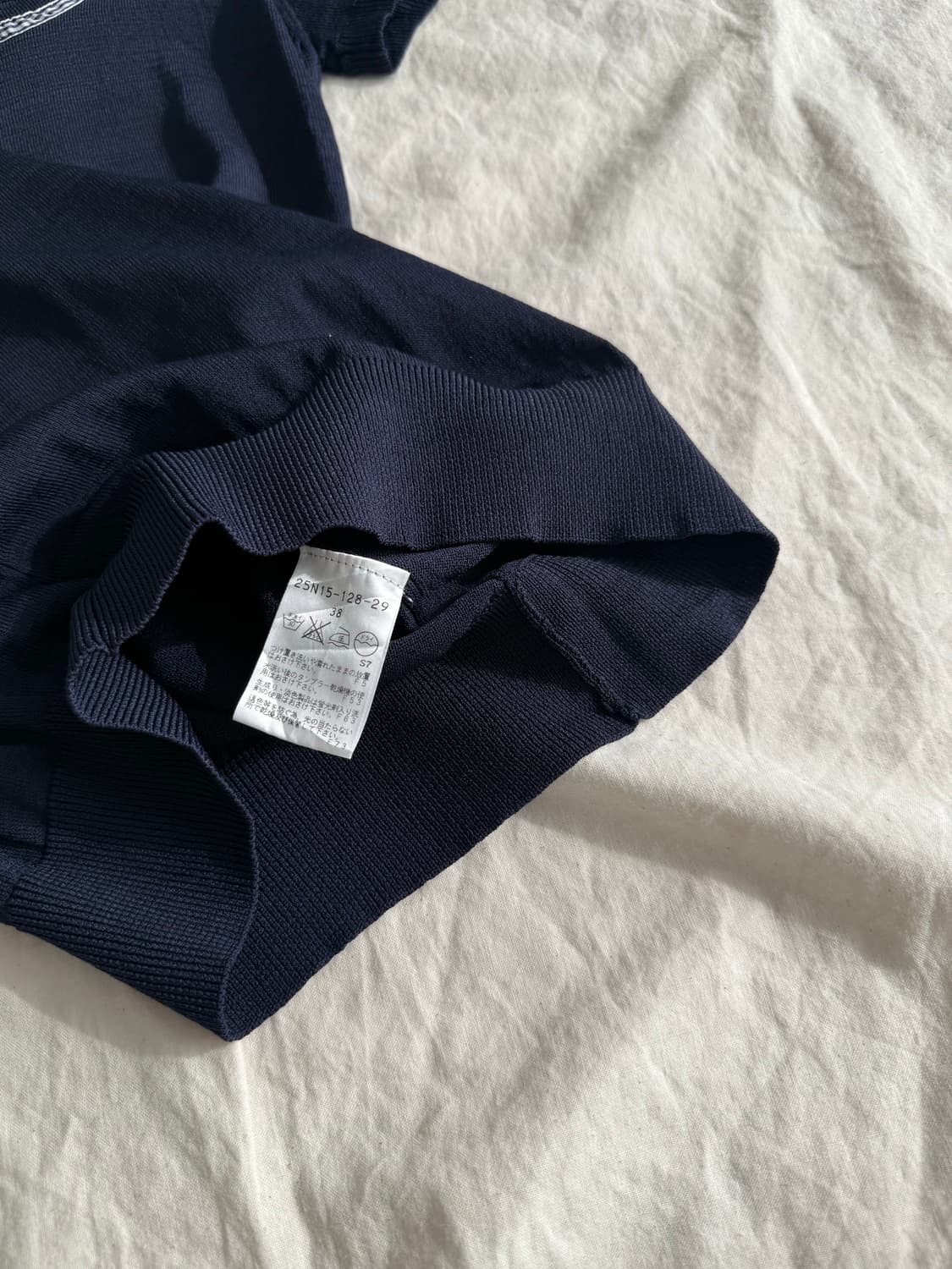 네이비 러블리 로걀 긱시크 반팔탑 상품이미지7