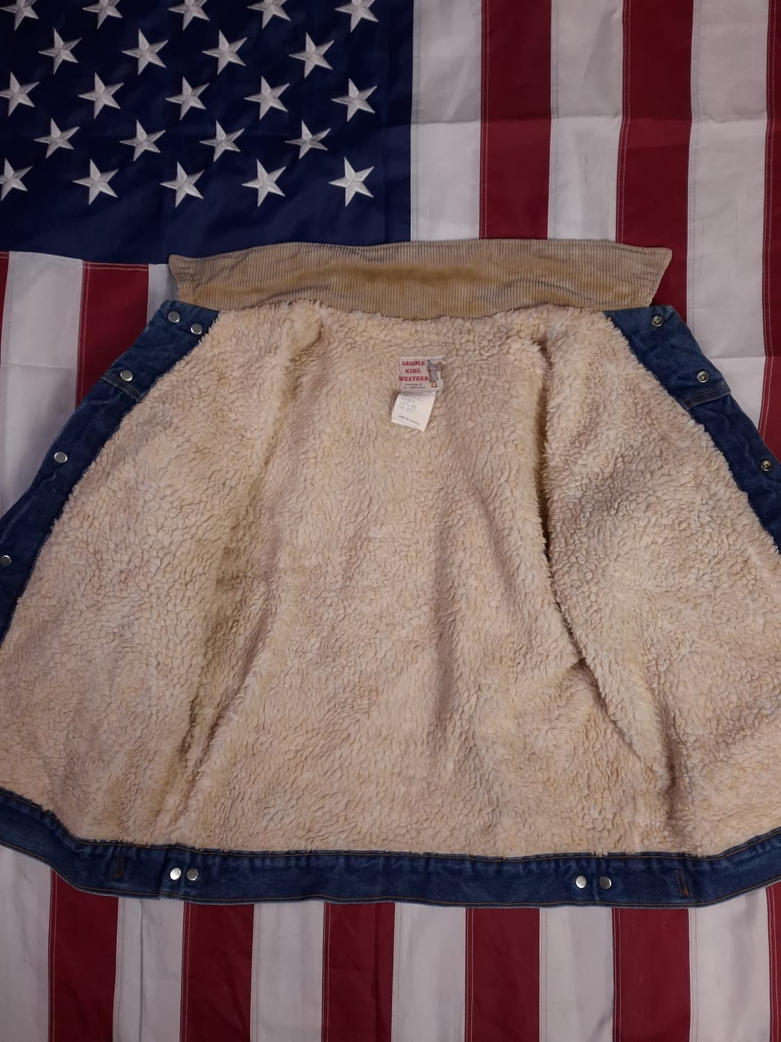 오리지날 80's SADDLE KING WESTERN 데님 쉐르파 자켓 상품이미지8