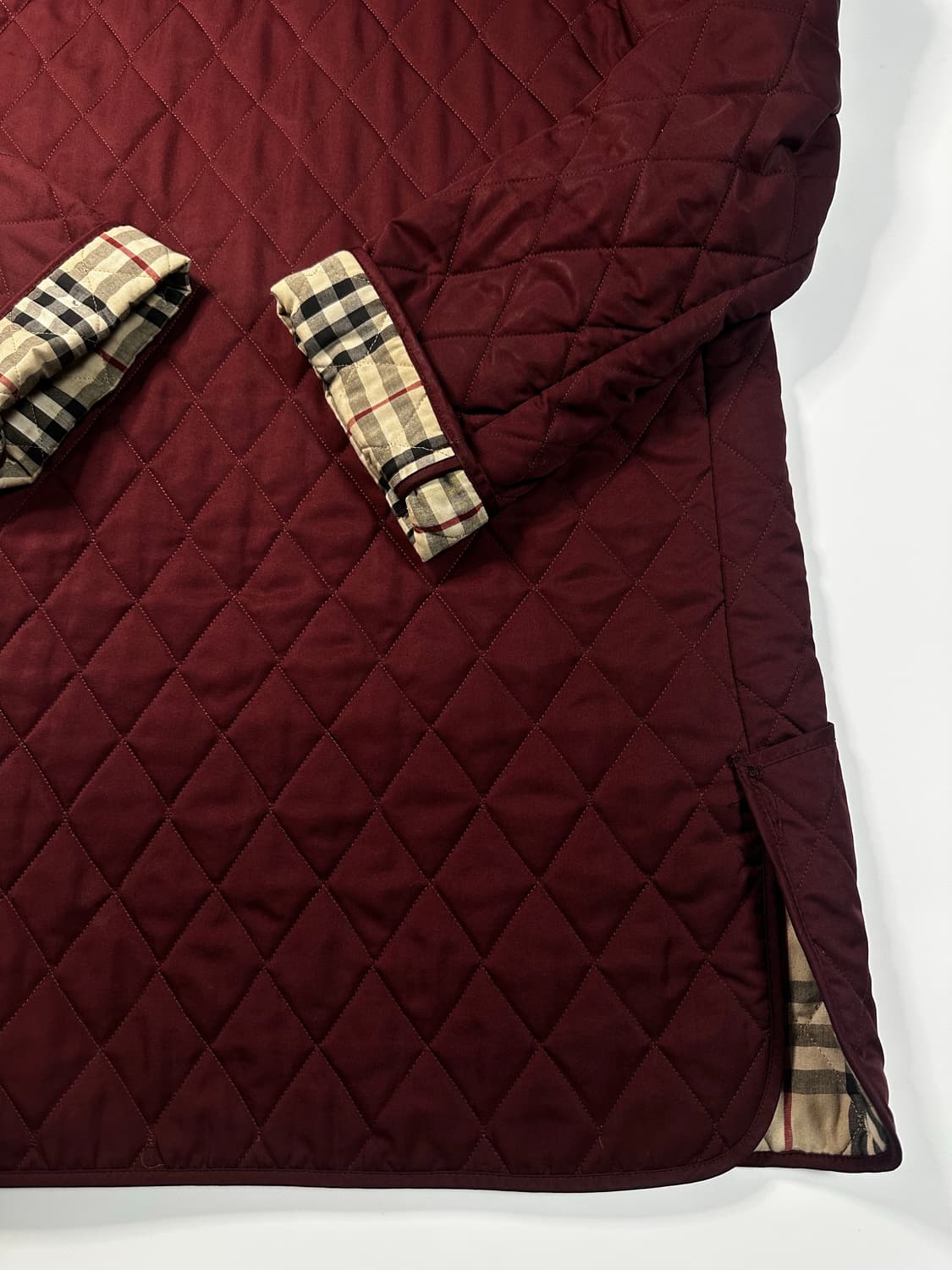 버버리 퀄팅 자켓 버건디 상품이미지9