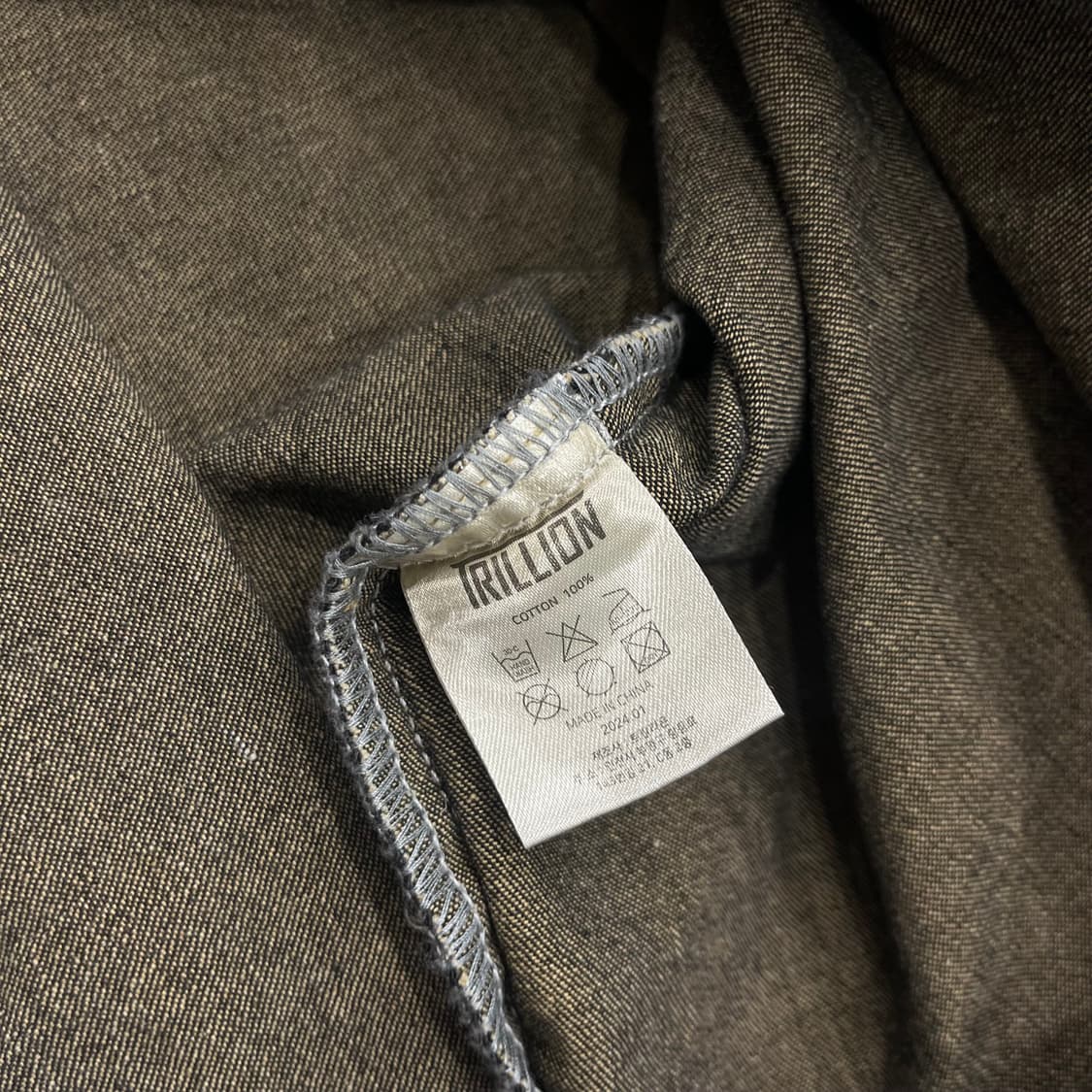 M Trillion 데님 셔츠 블랙 워싱 셔츠 상품이미지5