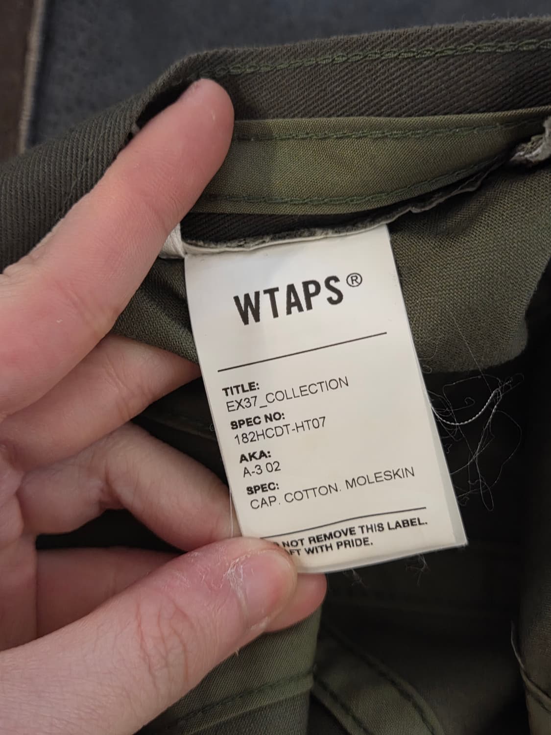 Wtaps 더블탭스 카키 캡 상품이미지8