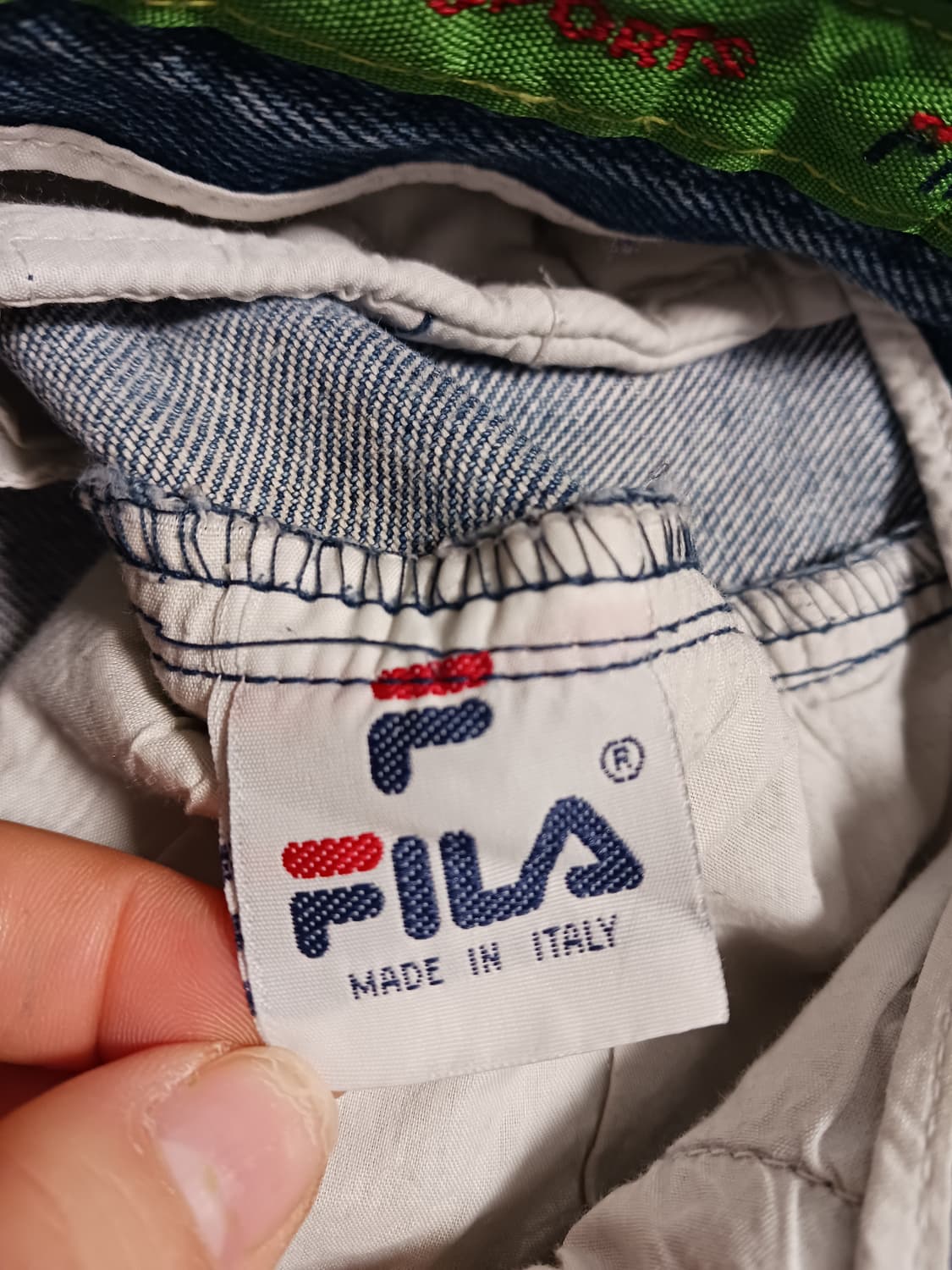 FILA 하이웨스트 와이드 데님팬츠 상품이미지5