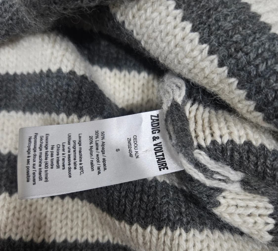 쟈딕앤볼테르 스컬 니트집업s 상품이미지5