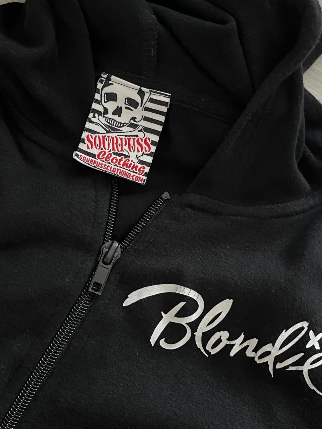 Sourpuss 블론디 밴드 레트로 후드집업 상품이미지3