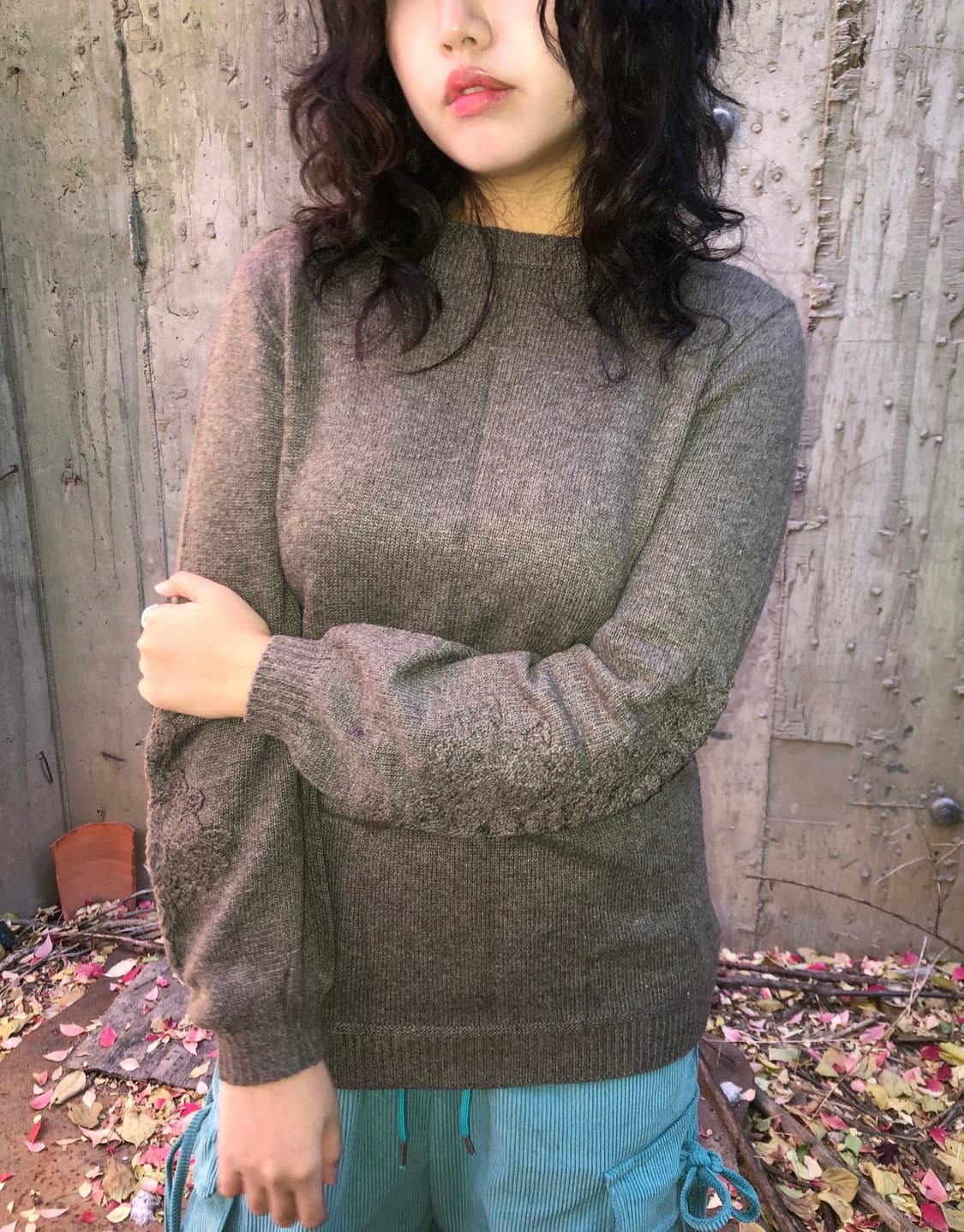 braun knit 상품이미지4