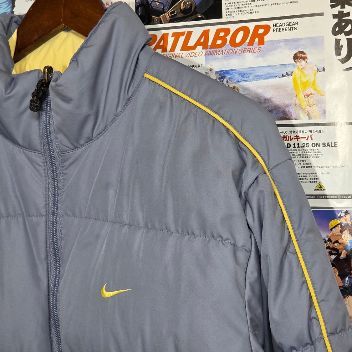 나이키 00s 리버시블 퍼플블루 옐로우 덕다운 패딩 상품이미지3