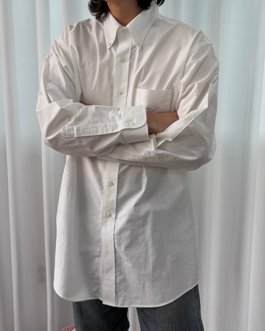 [XL]브룩스브라더스 클래식 화이트 셔츠 상품이미지1