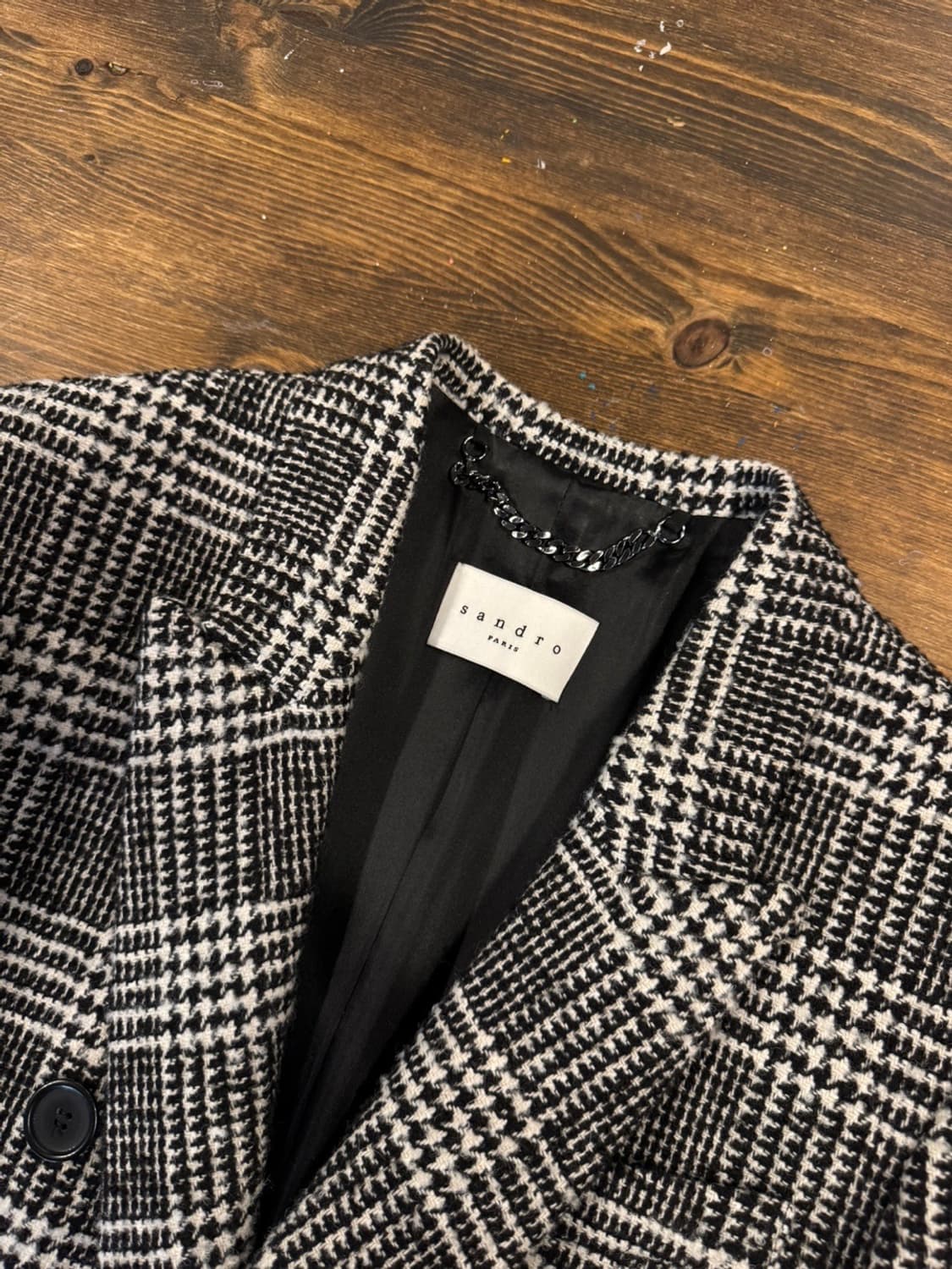 산드로 더블 브레스티드 코트 슬림100 상품이미지6