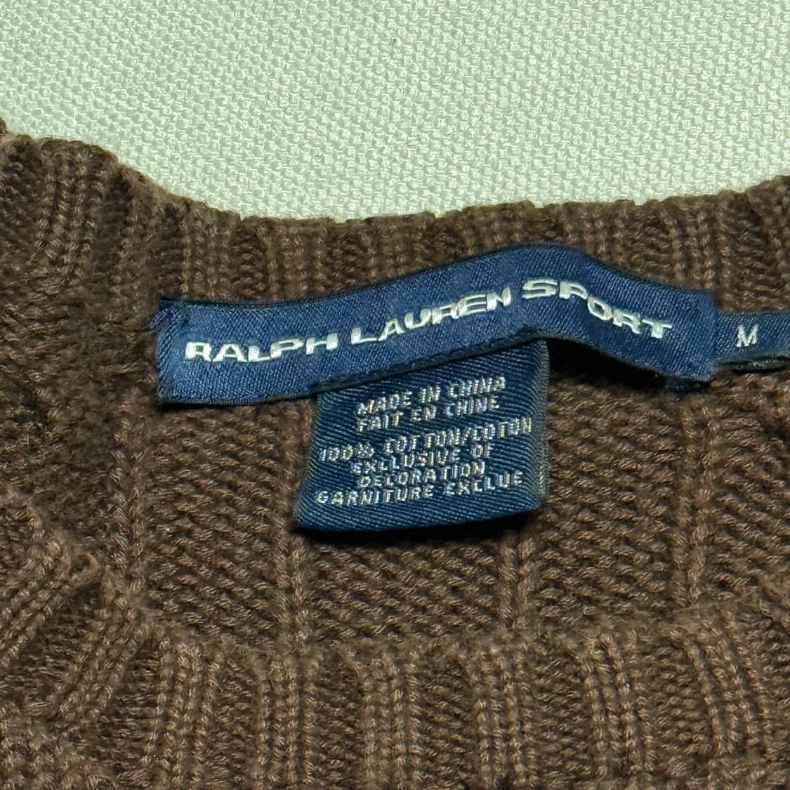 Polo Ralph Lauren 여성용 브라운 케이블 니트 상품이미지3