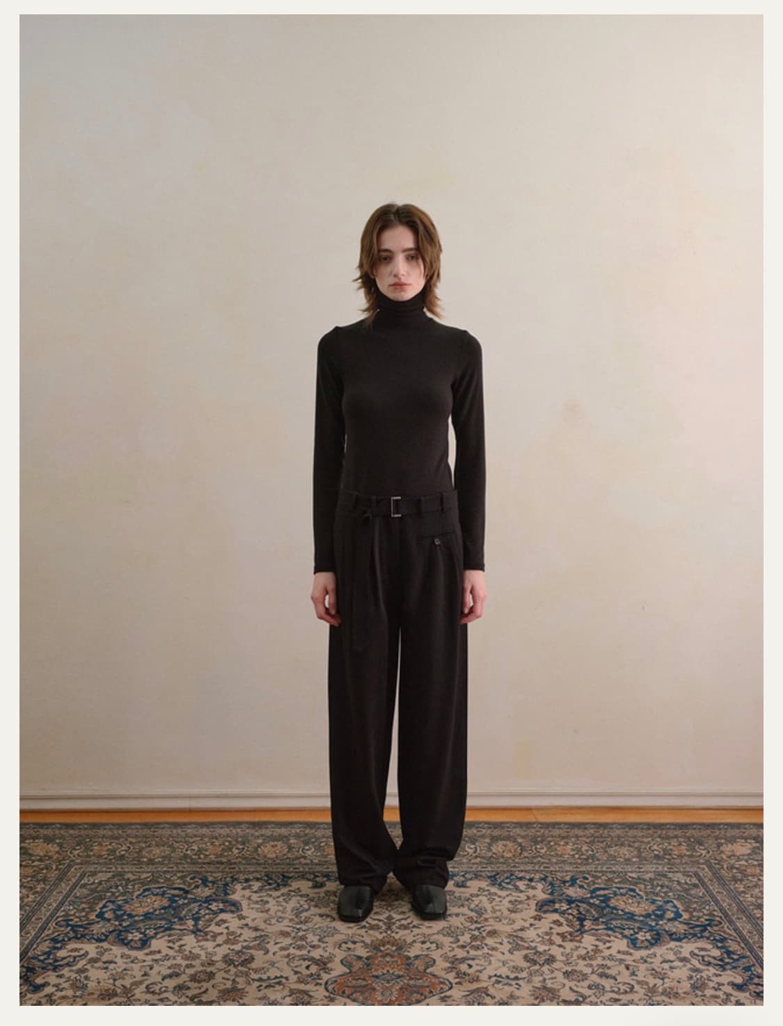 Ofc 오에프씨 벨티드 턱 팬츠 M -새상품 상품이미지2