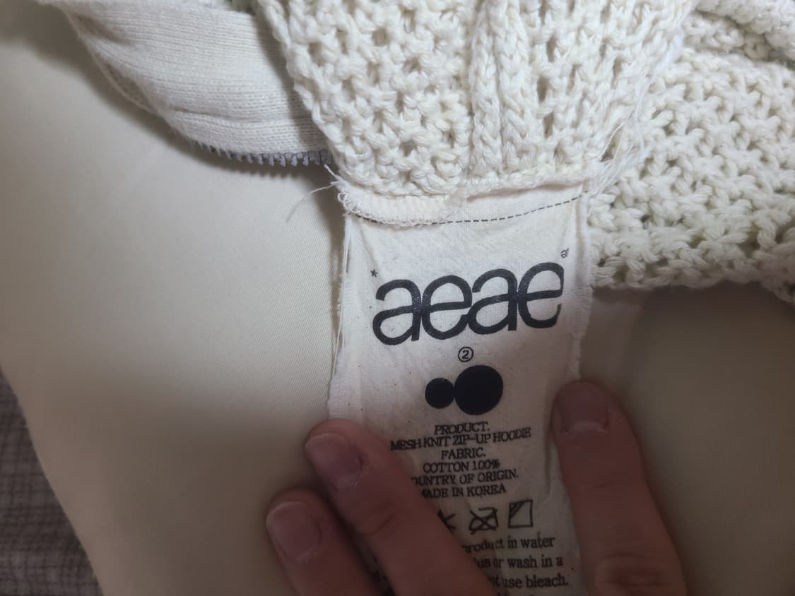Aeae 매쉬 후디 집업 2사이즈 상품이미지3