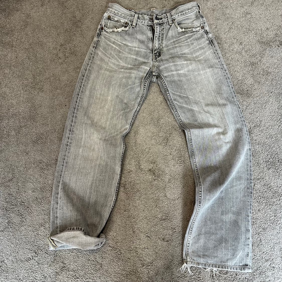 리바이스503 그레이 셀비지 레귤러 데님 팬츠(30) 상품이미지8
