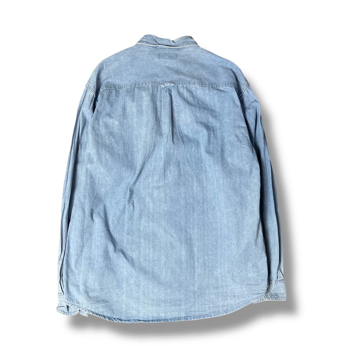컬럼비아 원포켓 로고 연청 데님 셔츠 L 상품이미지2